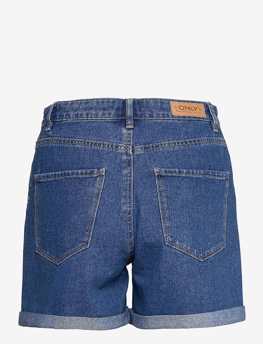 ONLY - ONLVEGA HW MOM DNM SHORTS NOOS - jeansshorts - medium blue denim - 2