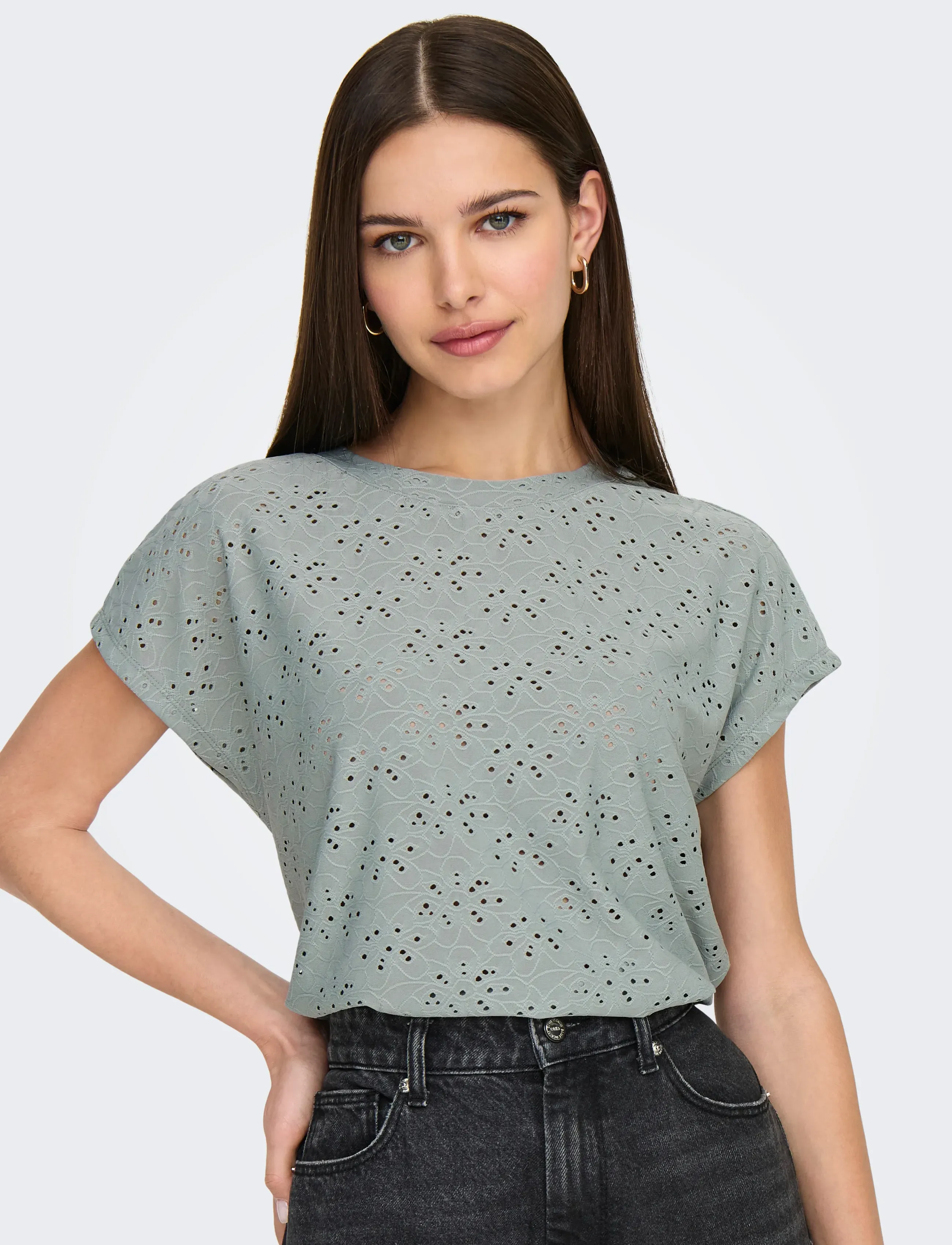 ONLY - ONLSMILLA S/S TOP JRS NOOS - kortærmede bluser - abyss - 4
