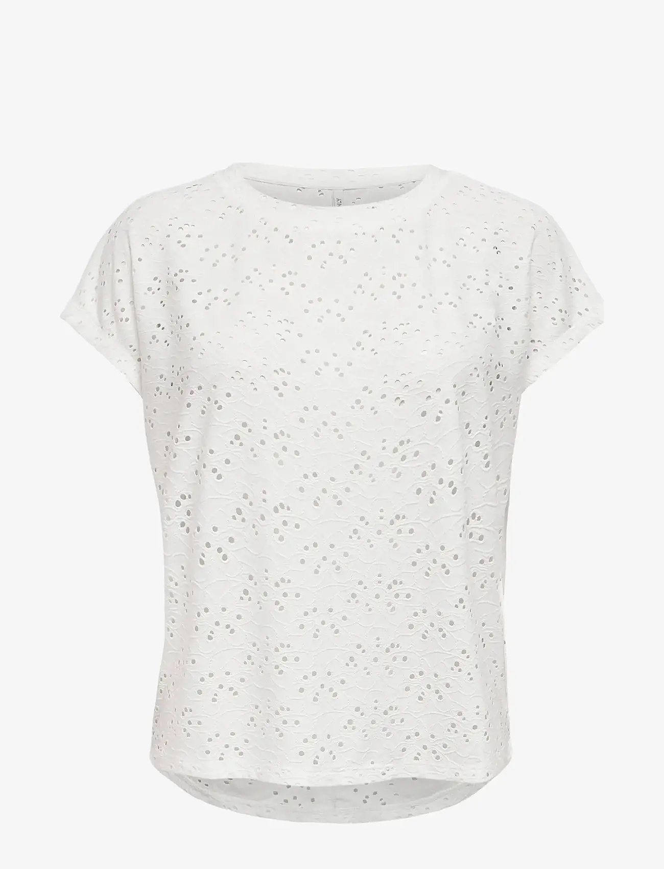 ONLY - ONLSMILLA S/S TOP JRS NOOS - lühikeste varrukatega pluusid - cloud dancer - 1