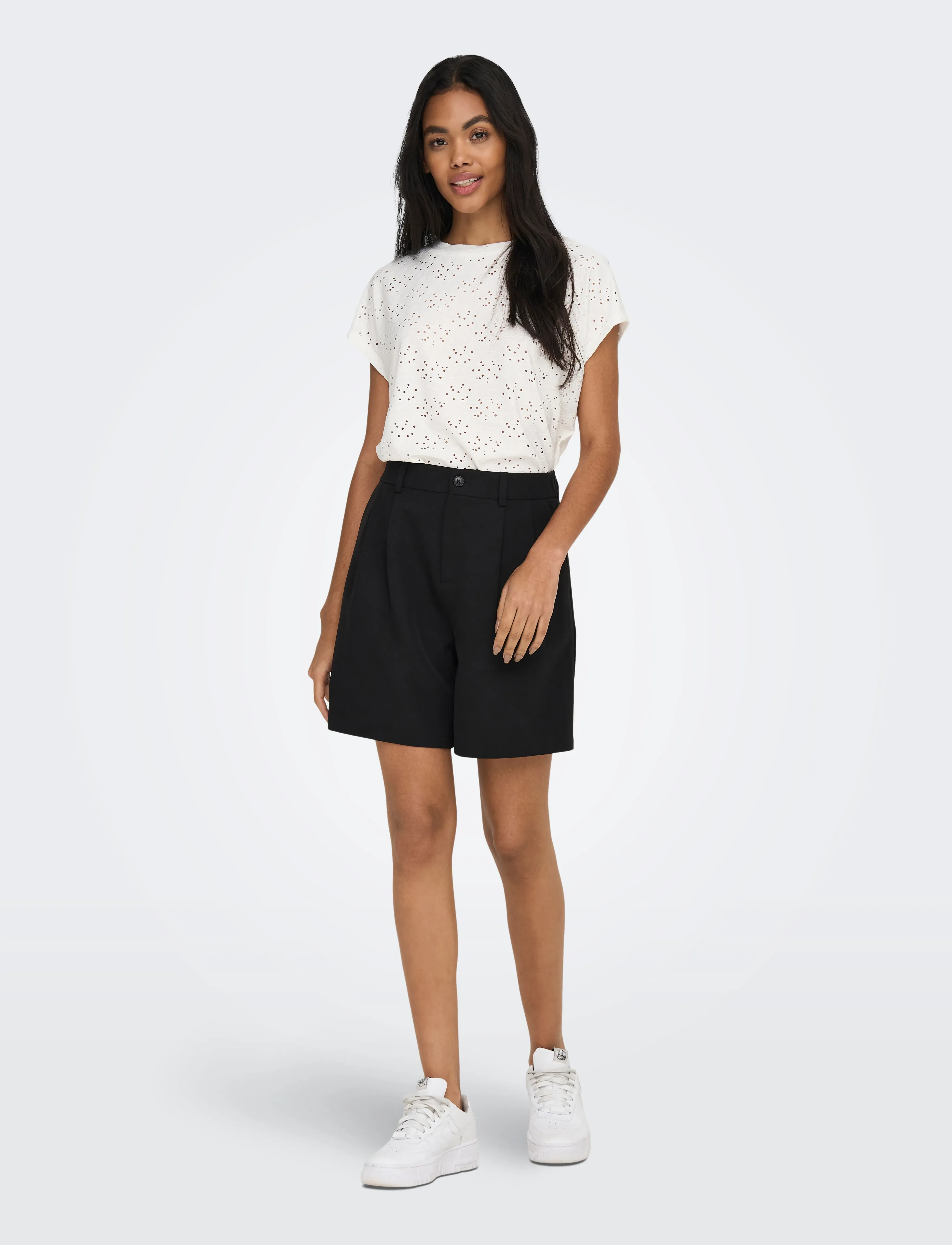 ONLY - ONLSMILLA S/S TOP JRS NOOS - kortærmede bluser - cloud dancer - 4