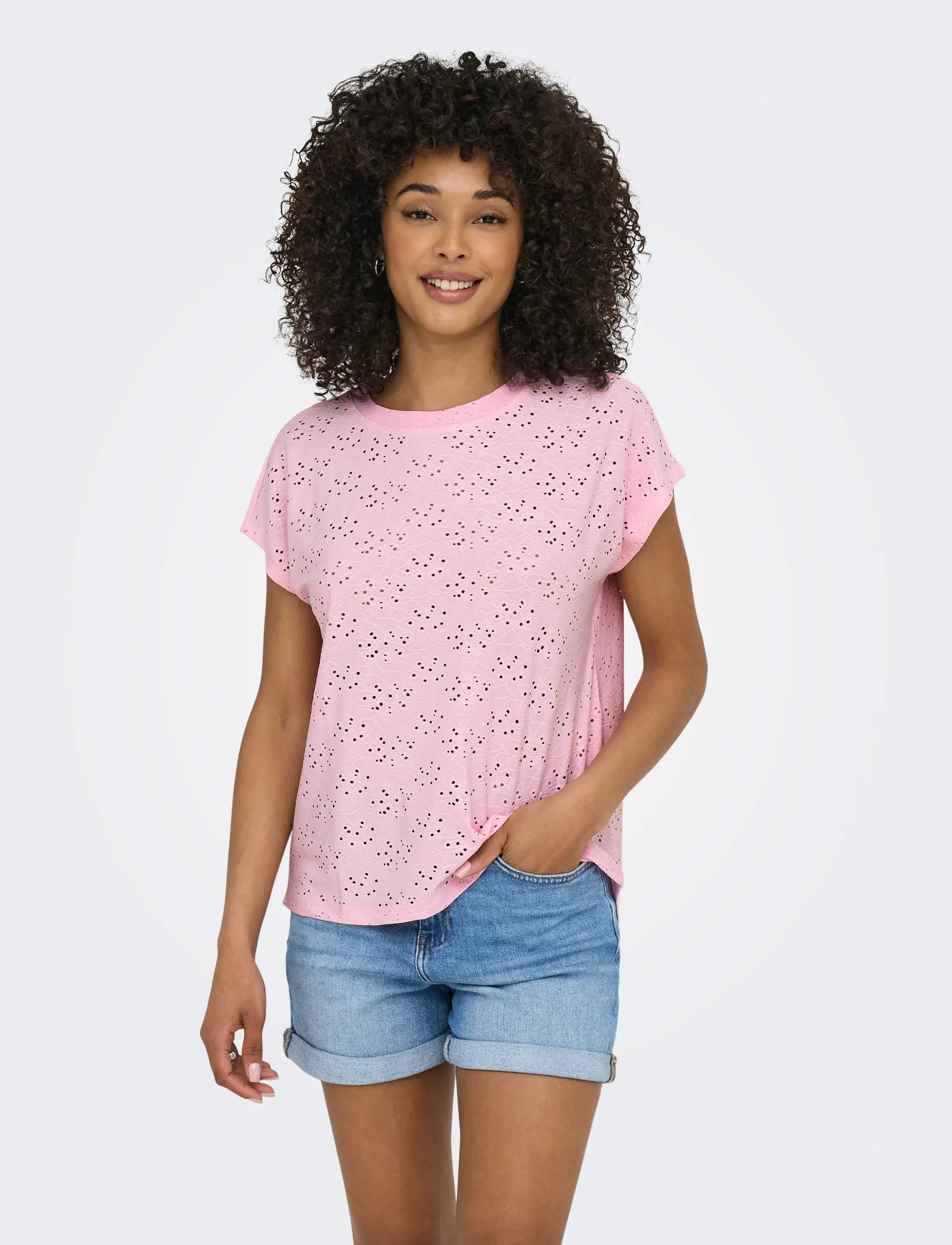 ONLY ONLSMILLA S/S TOP JRS NOOS - Kortærmede bluser - ROSEATE SPOONBILL / pink/rose
