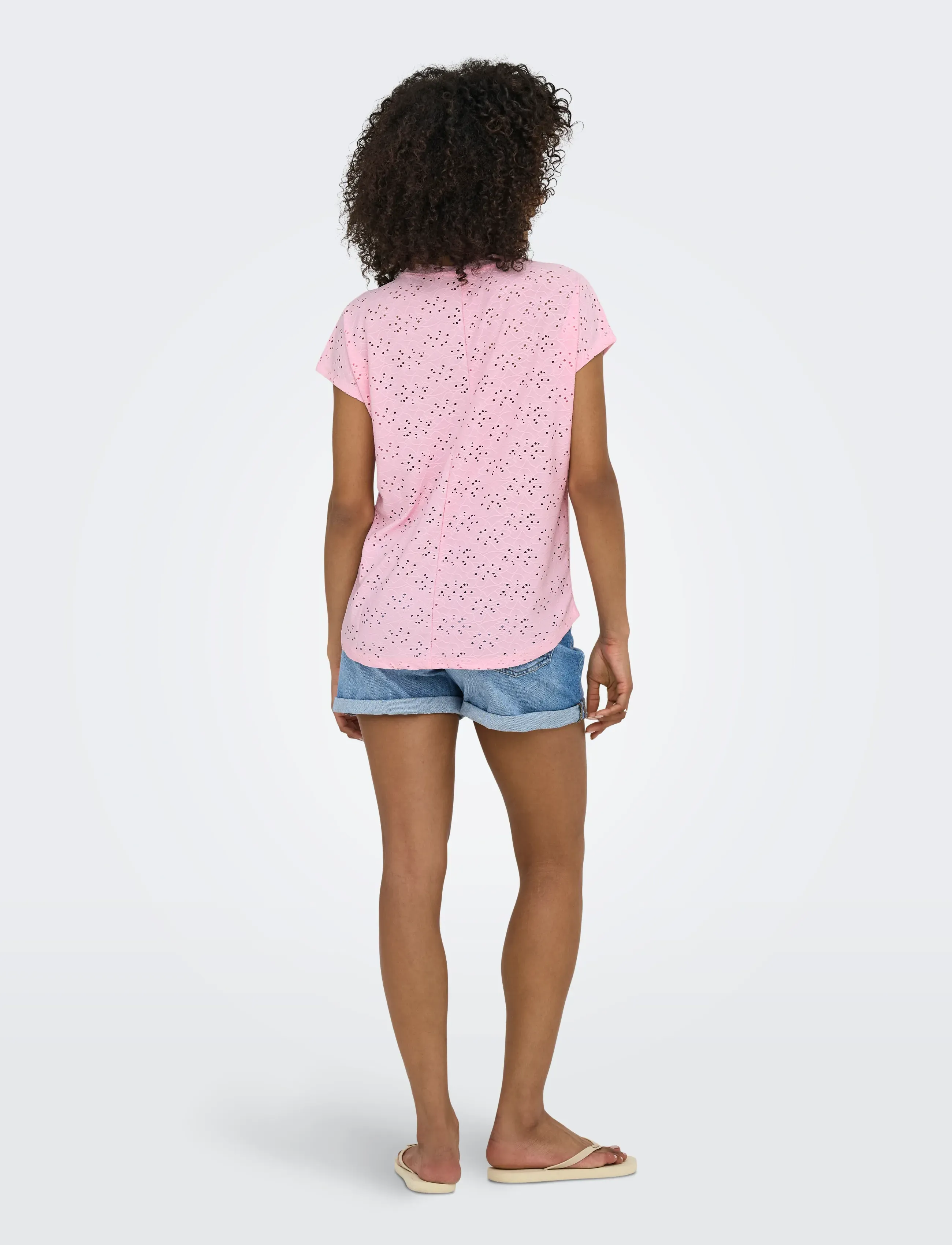 ONLY - ONLSMILLA S/S TOP JRS NOOS - short-sleeved blouses - roseate spoonbill - 3