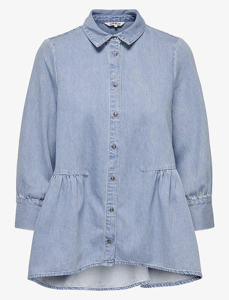 ONLY - ONLMARY CANBERRA AUTHENTIC DNM - long-sleeved shirts - medium blue denim - 1