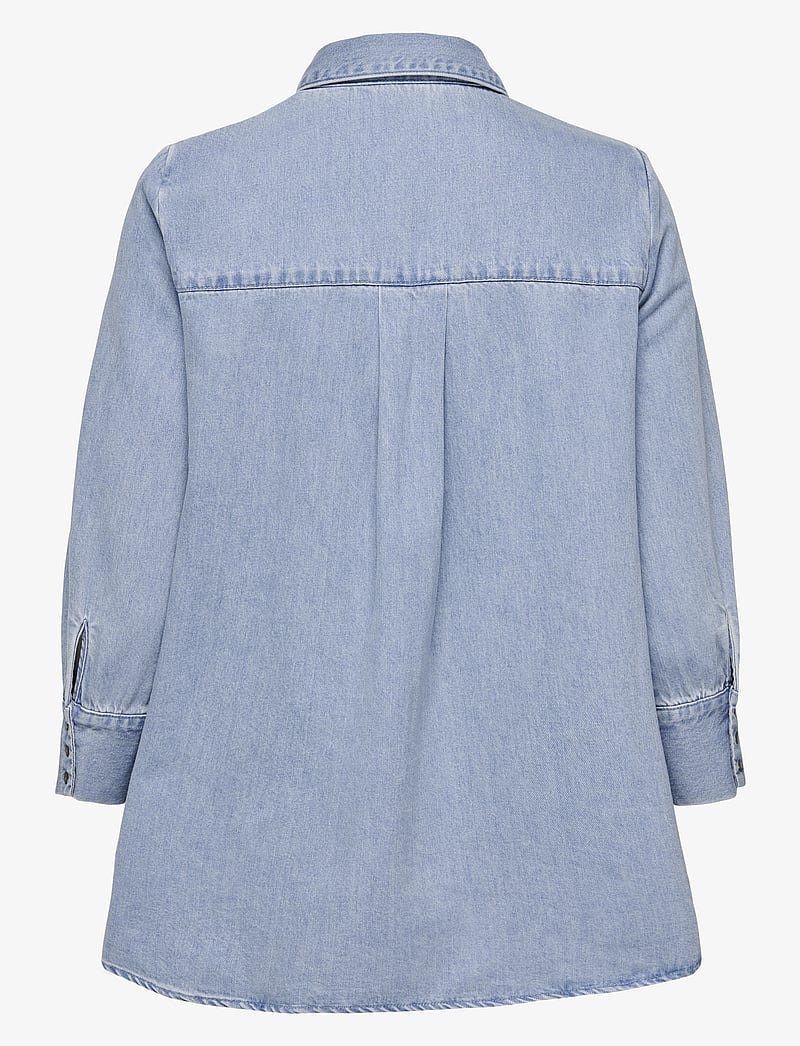 ONLY - ONLMARY CANBERRA AUTHENTIC DNM - long-sleeved shirts - medium blue denim - 2