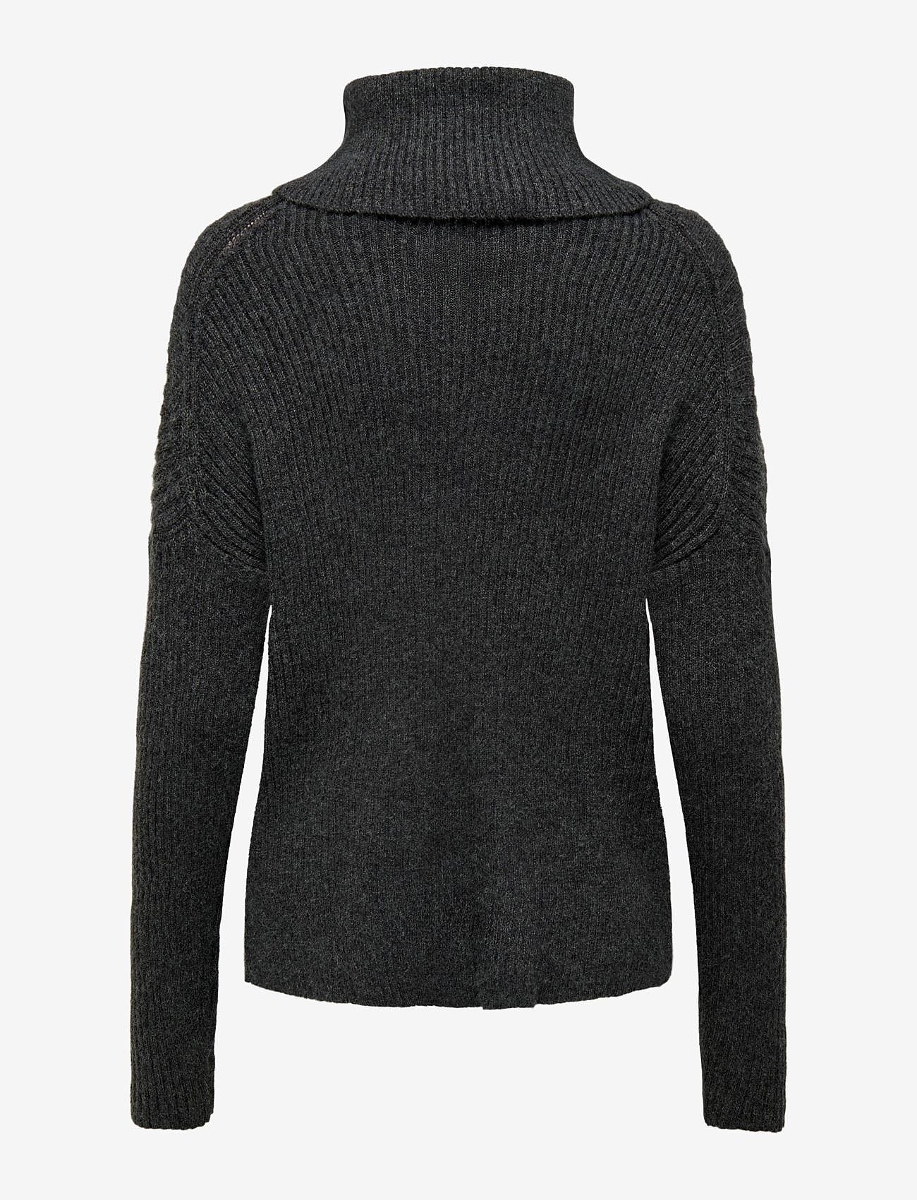ONLY - ONLKATIA LS COWLNECK PULLOVER KNT - dark grey melange - 1