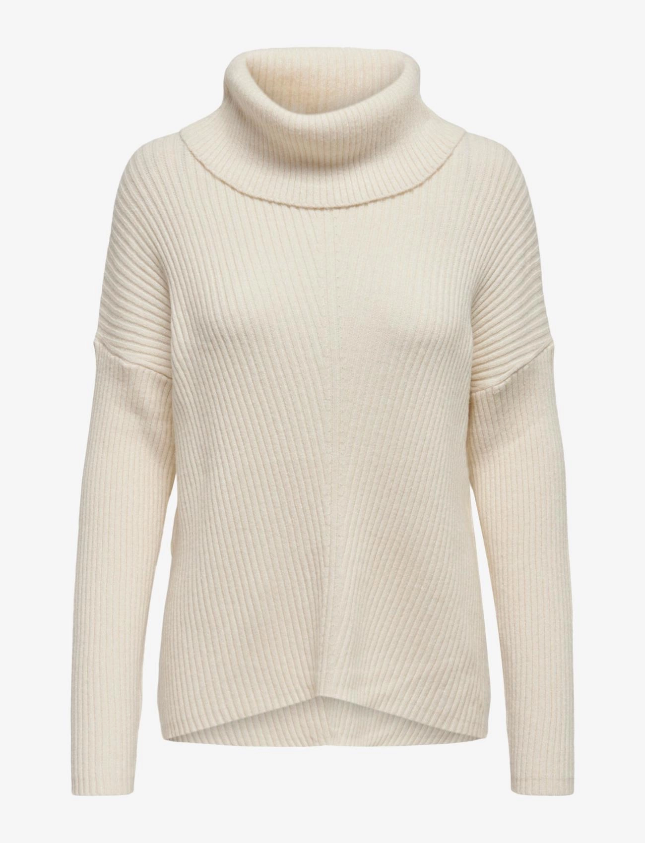 ONLKATIA LS COWLNECK PULLOVER KNT - WHITECAP GRAY