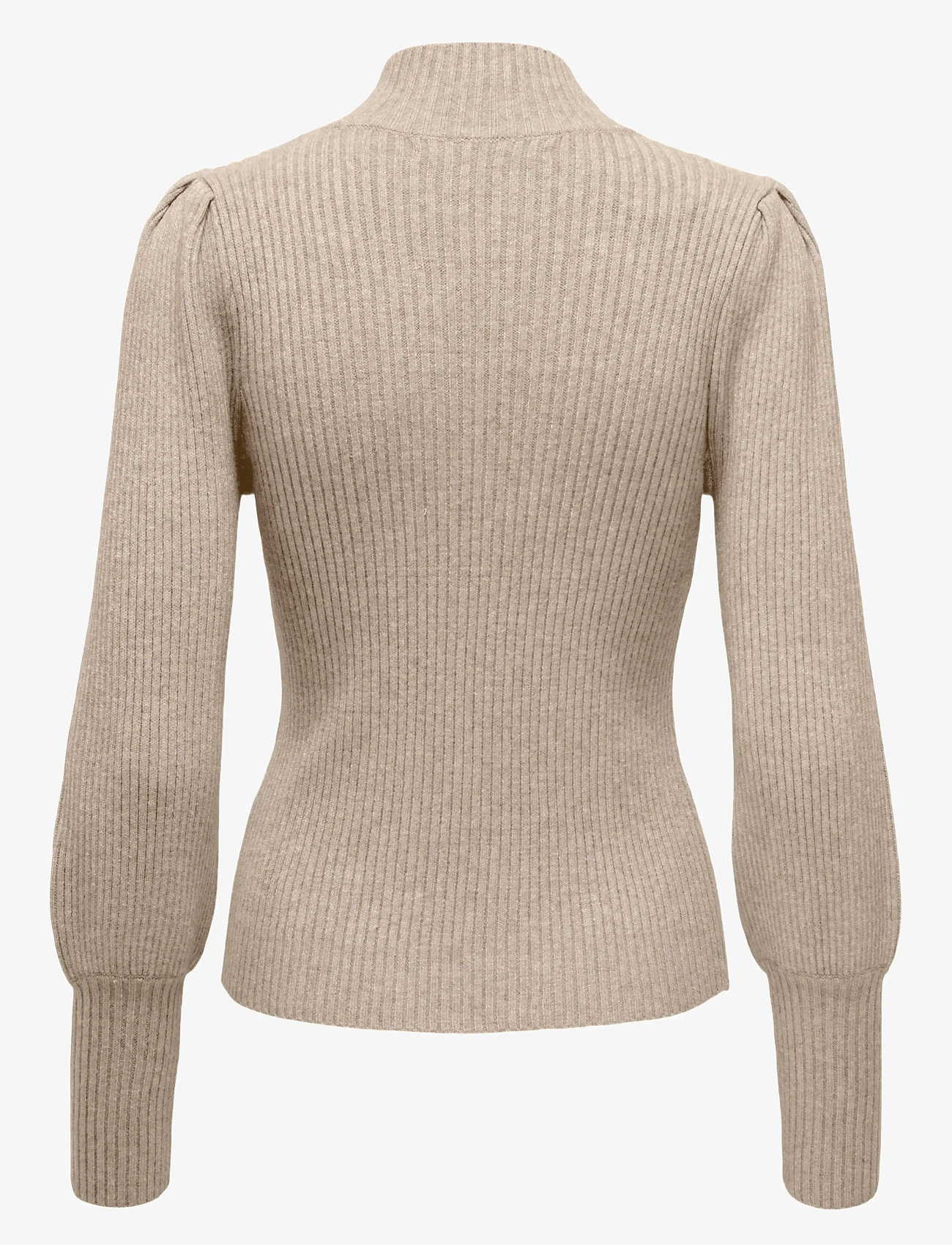 ONLY - ONLKATIA L/S HIGHNECK PULLOVER KNT NOOS - striktrøjer - mocha meringue - 2