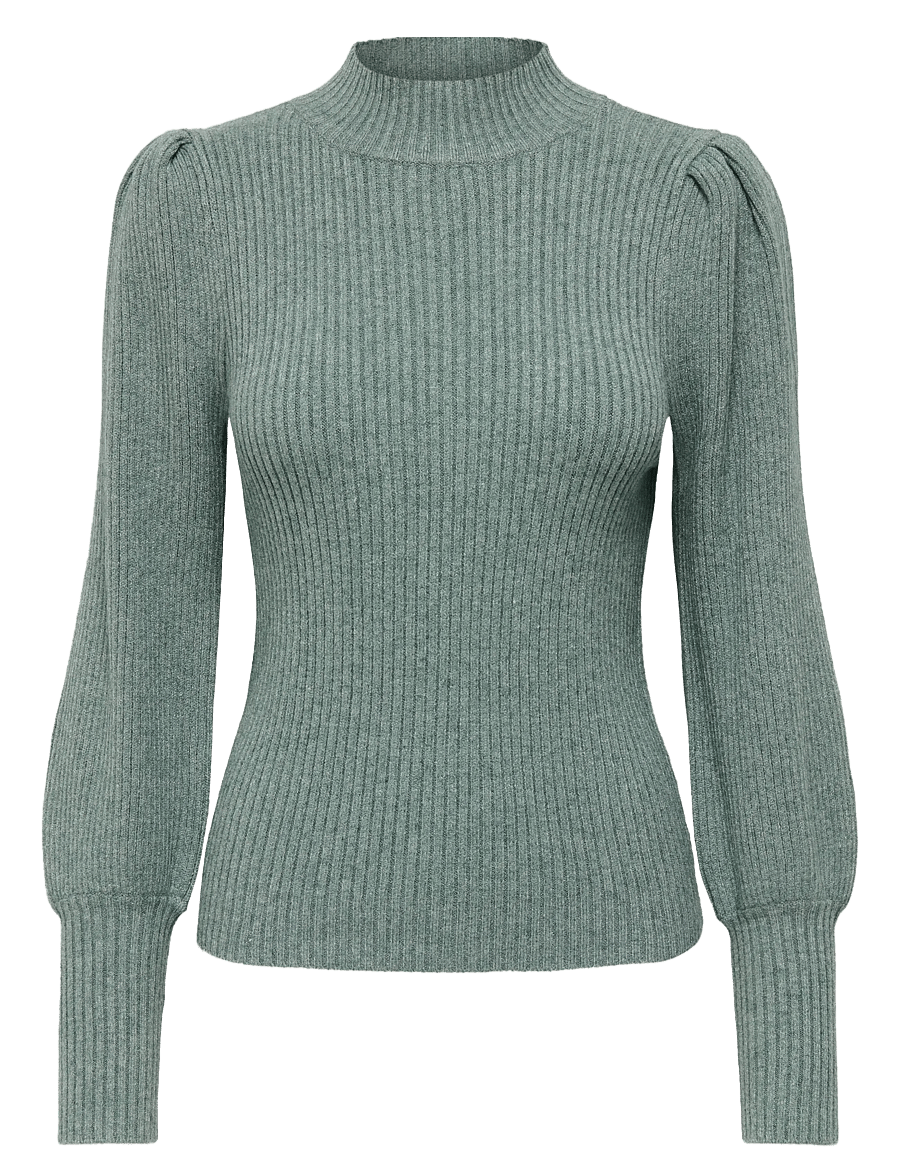 ONLY - ONLKATIA L/S HIGHNECK PULLOVER KNT NOOS - stickade tröjor - pineneedle - 1