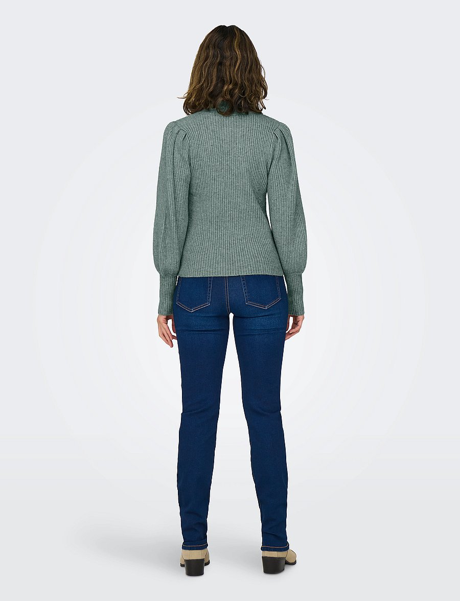 ONLY - ONLKATIA L/S HIGHNECK PULLOVER KNT NOOS - stickade tröjor - pineneedle - 3