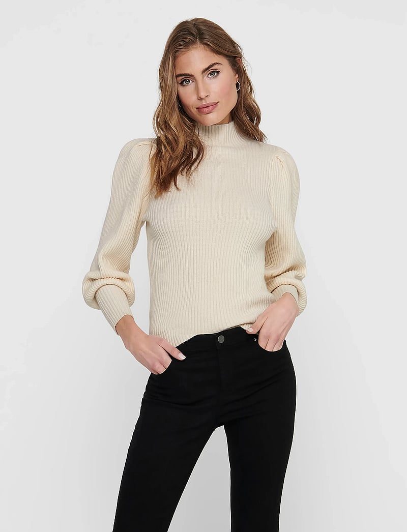 ONLY - ONLKATIA L/S HIGHNECK PULLOVER KNT NOOS - pullover - whitecap gray - 0