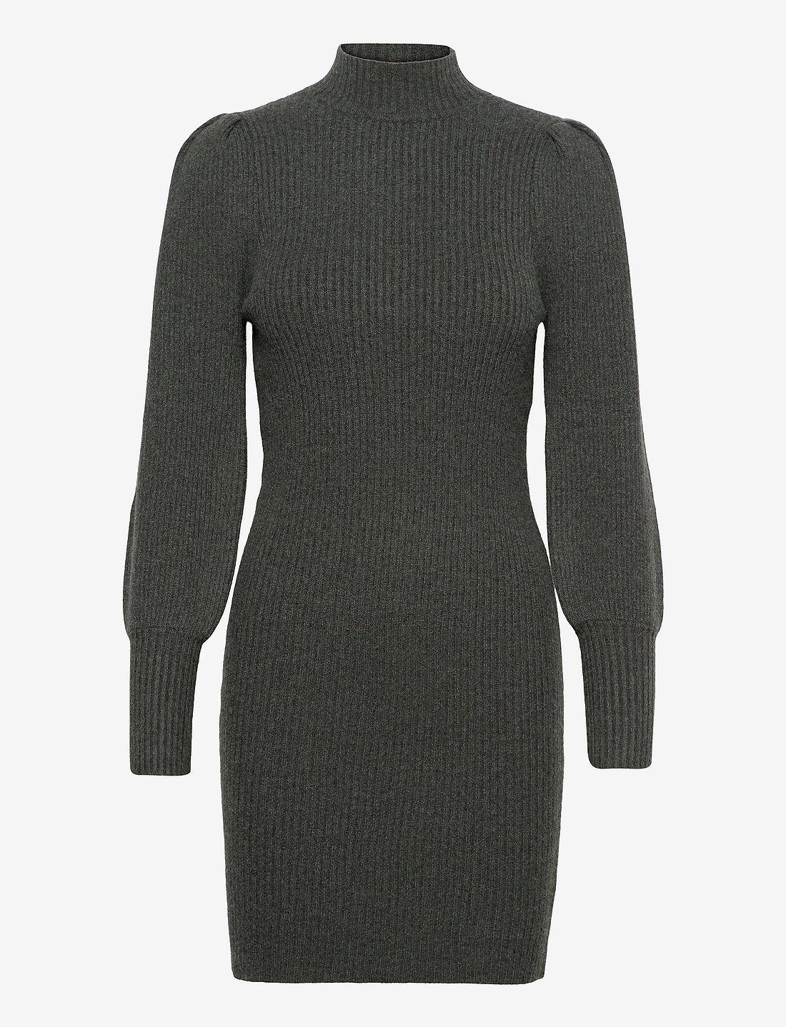 ONLY - ONLKATIA L/S DRESS CC KNT - stramme kjoler - dark grey melange - 1