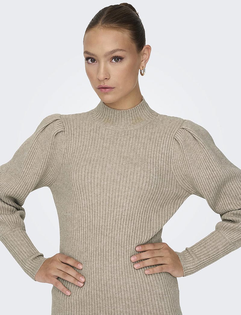 ONLY - ONLKATIA L/S DRESS KNT NOOS - mocha meringue - 5