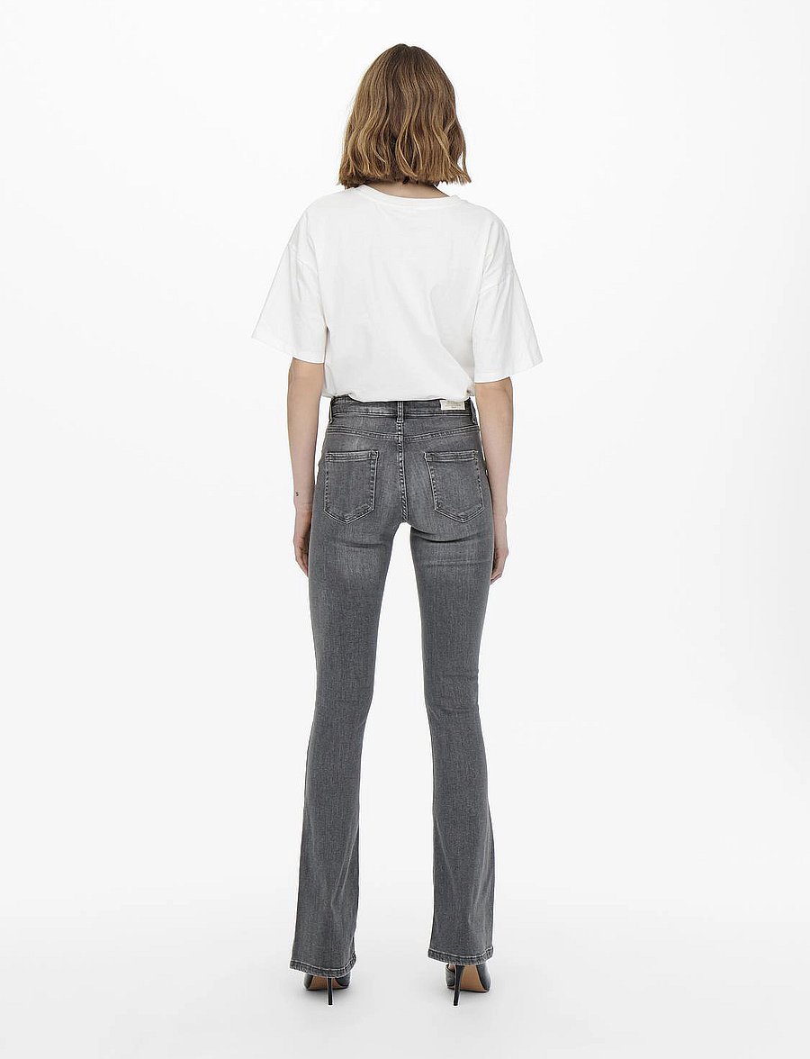 ONLY - ONLBLUSH MID FLARED TAI0918 NOOS - grey denim - 3