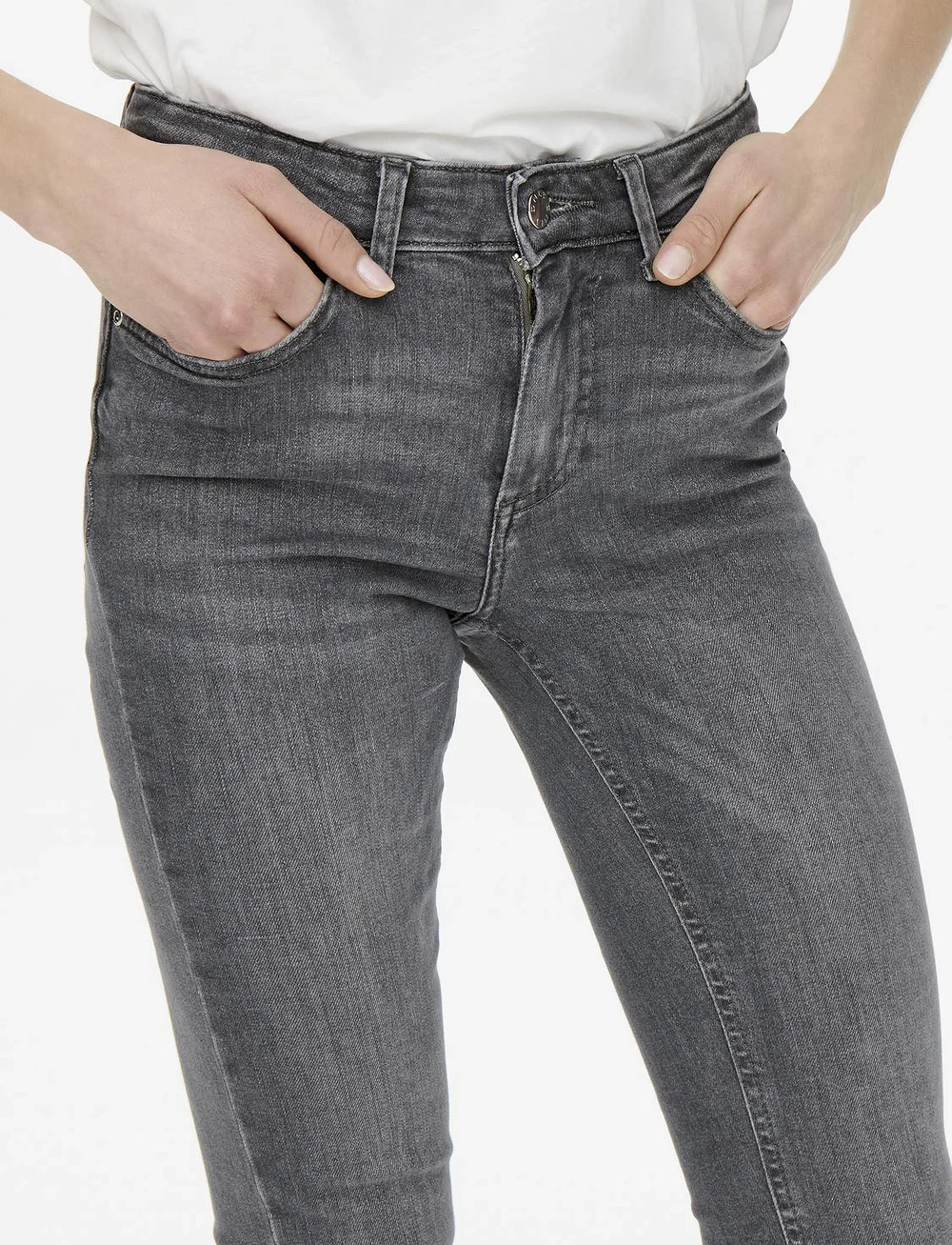 ONLY - ONLBLUSH MID FLARED TAI0918 NOOS - flared jeans - grey denim - 5
