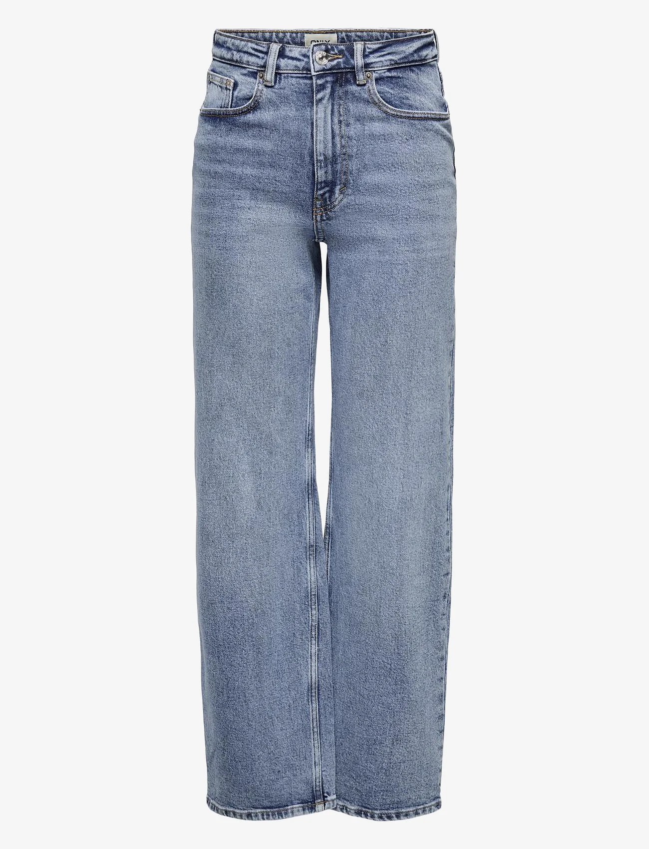 ONLY - ONLJUICY HW WIDE LEG REA365 NOOS - vida jeans - medium blue denim - 0