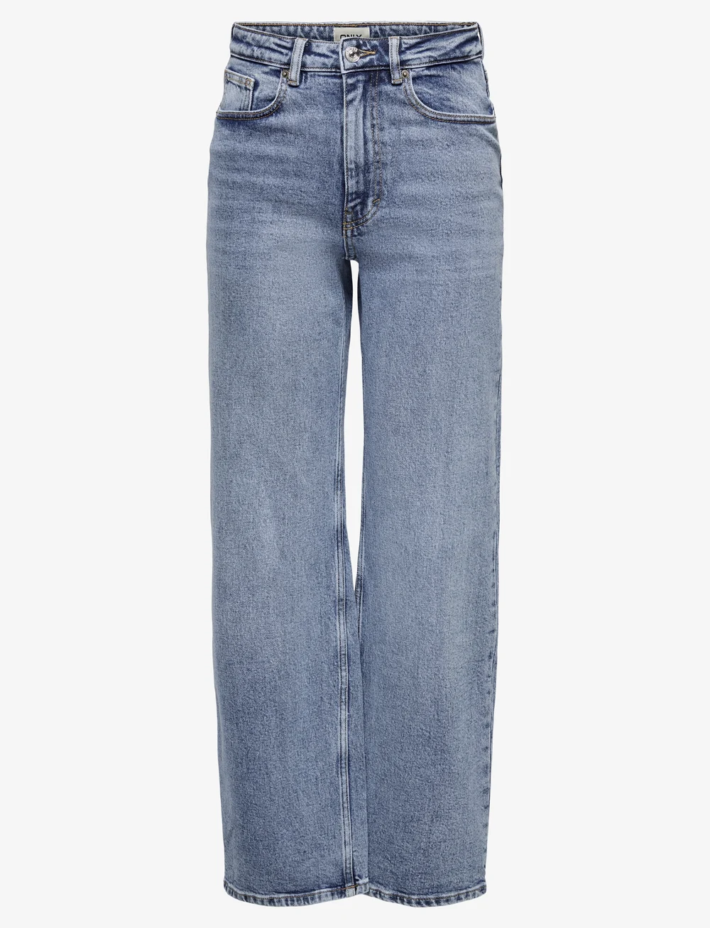 ONLY - ONLJUICY HW WIDE LEG DNM REA365 NOOS - hosen mit weitem bein - medium blue denim - 1