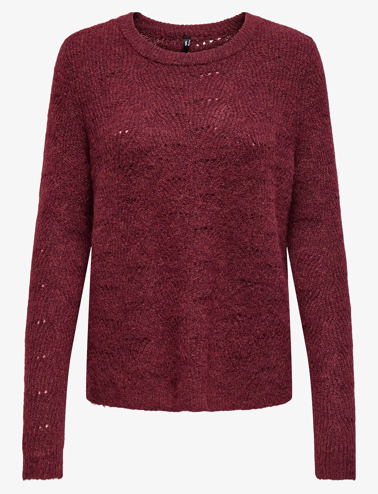 ONLY - ONLLOLLI L/S PULLOVER KNT NOOS - efterårstøj - cabernet - 0