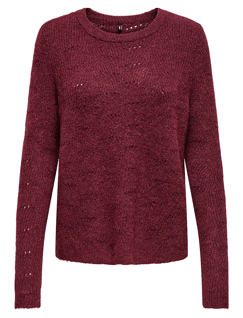 ONLY - ONLLOLLI L/S PULLOVER KNT NOOS - cabernet - 1