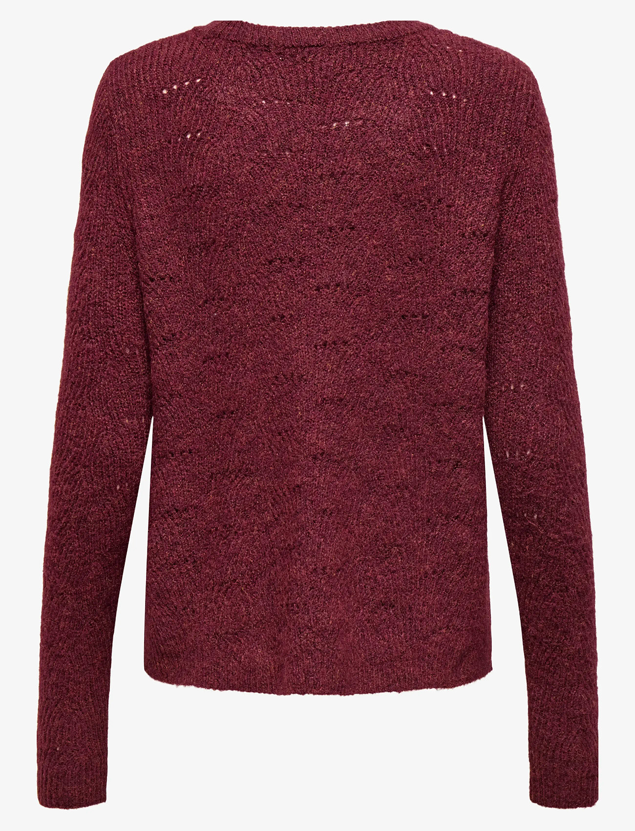 ONLY - ONLLOLLI L/S PULLOVER KNT NOOS - efterårstøj - cabernet - 1