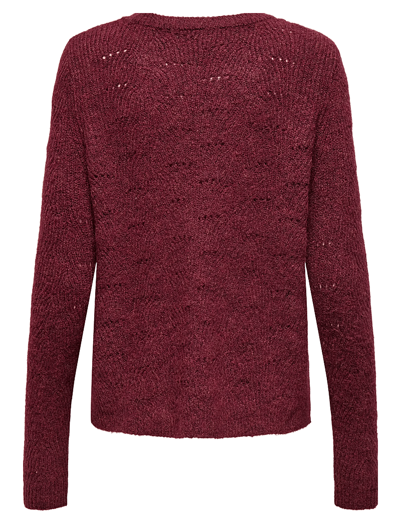ONLY - ONLLOLLI L/S PULLOVER KNT NOOS - cabernet - 2