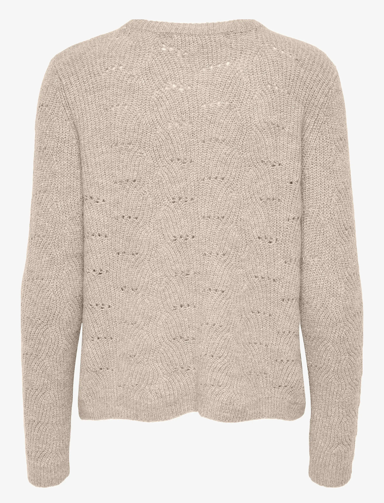 ONLY - ONLLOLLI L/S PULLOVER KNT NOOS - jumpers - taupe gray - 2