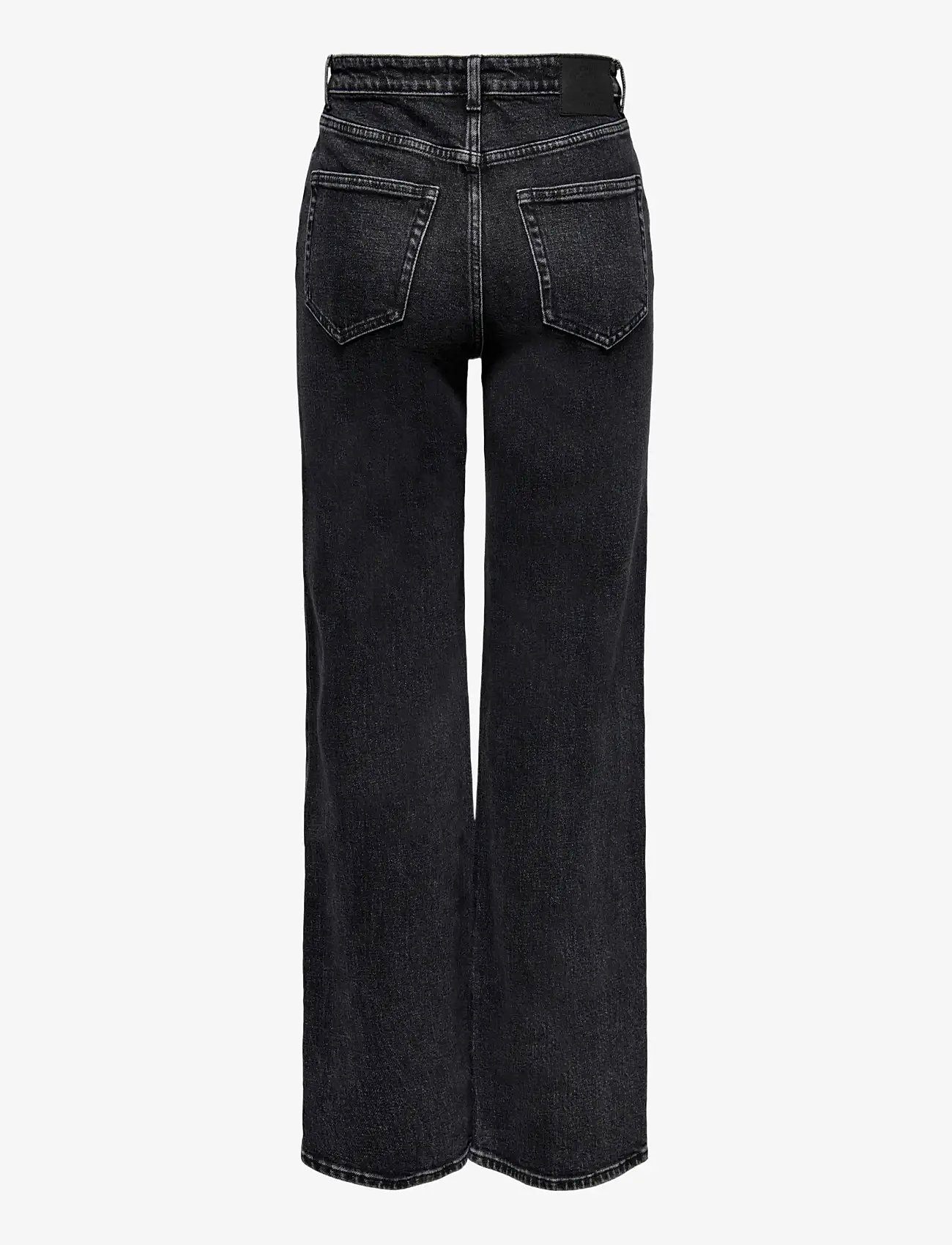 ONLY - ONLJUICY HW WIDE LEG DNM REA244 NOOS - straight jeans - black denim - 2