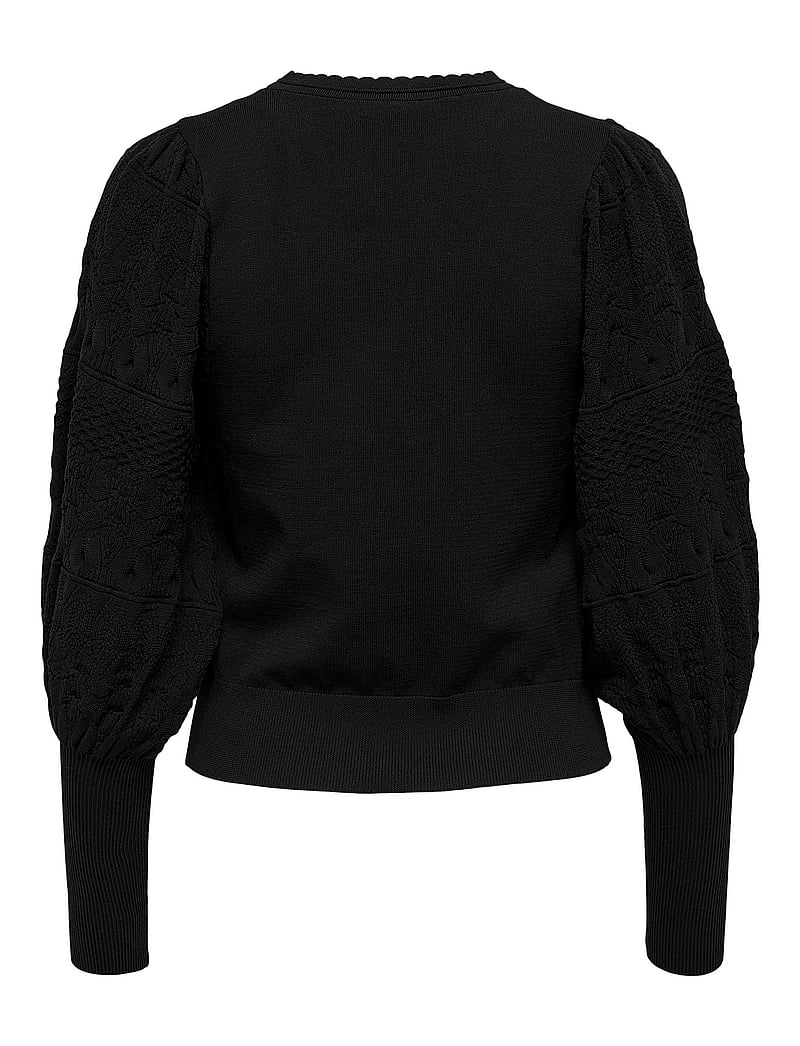 ONLY - ONLMELITA L/S O-NECK PULLOVER KNT NOOS - black - 2