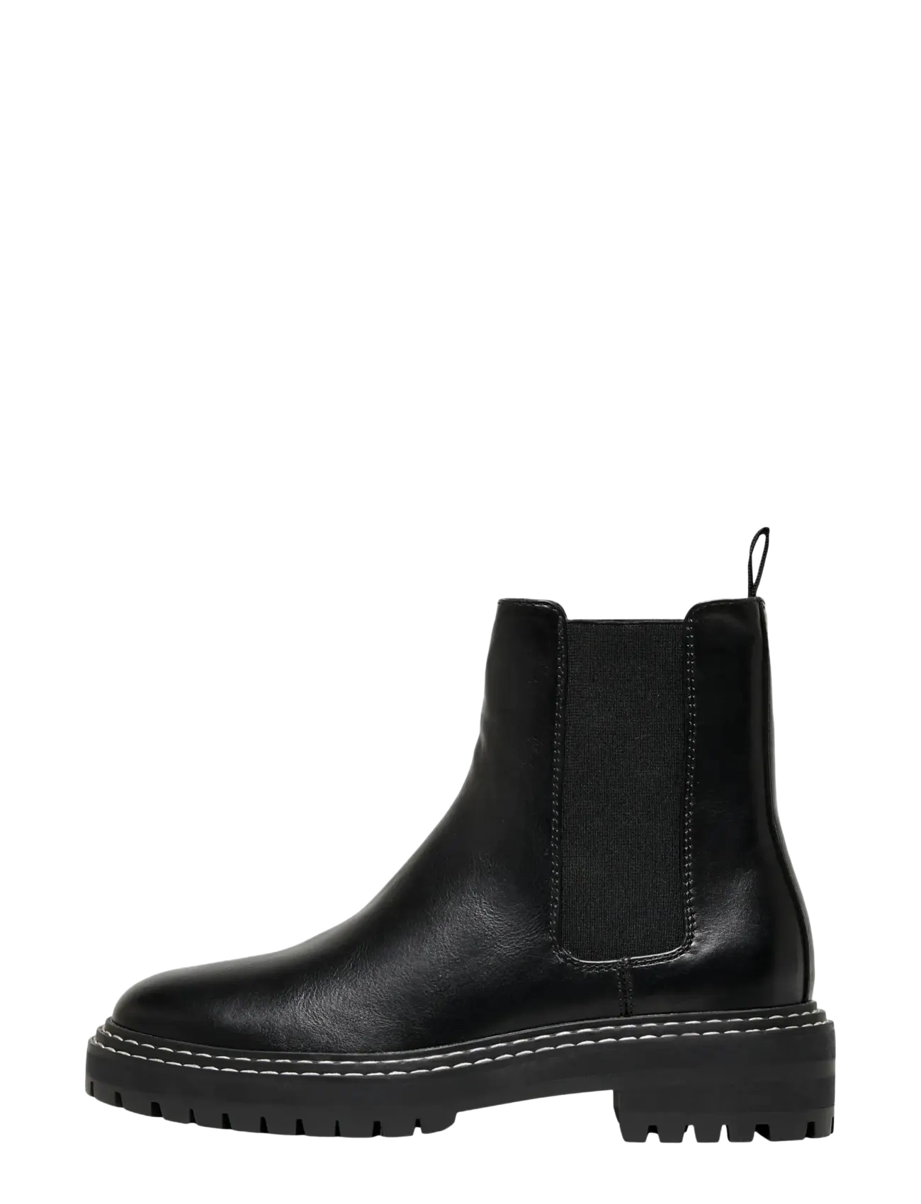 ONLY Onlbeth-2 Pu Chelsea Boot Noos, 41, Ankle Boots, Schwarz - Boots Flat Heel, Frauen