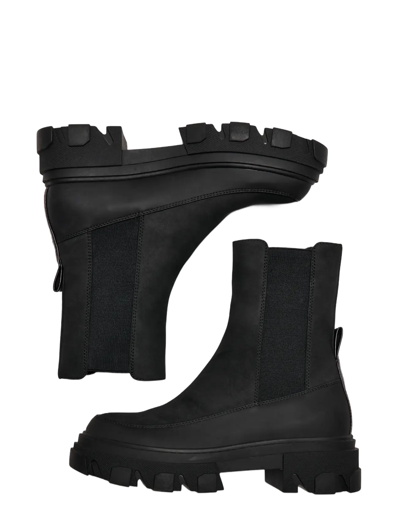 ONLY - ONLTOLA-1 NUBUCK PU CHUNKY BOOT - NOOS - chelsea-saapad - black - 3