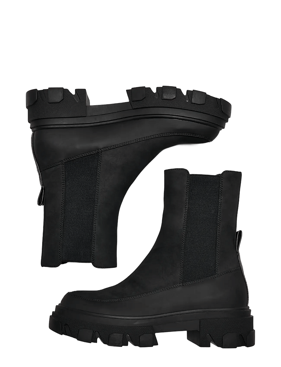 ONLY - ONLTOLA-1 NUBUCK PU CHUNKY BOOT - NOOS - chelsea-saapad - black - 3