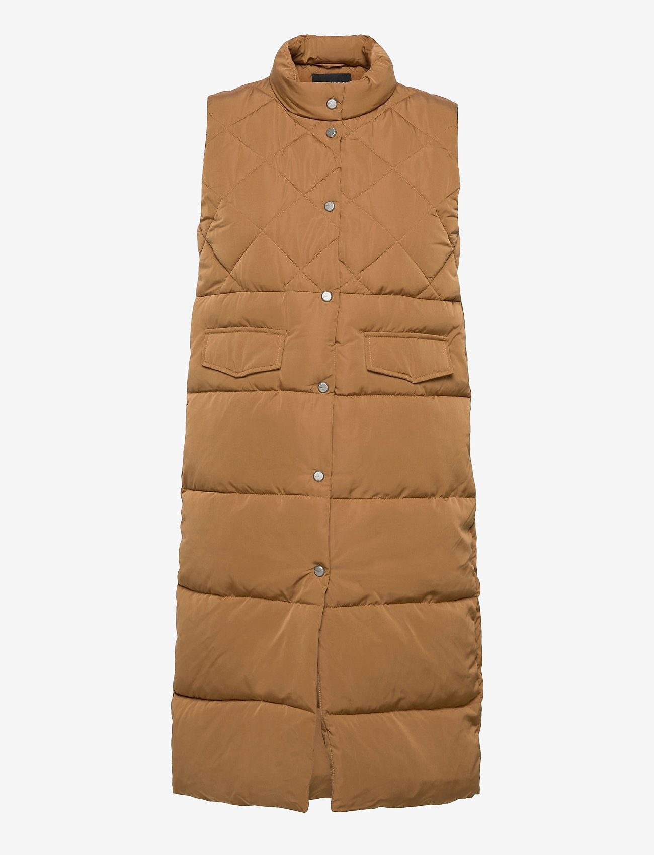 ONLY - ONLSTACY QUILTED WAISTCOAT CS OTW - vadderade västar - toasted coconut - 0