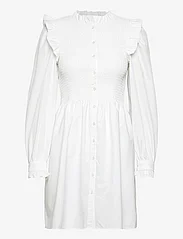 ONLY - ONLASPEN L/S SMOCK DRESS WVN - skjortekjoler - bright white - 0