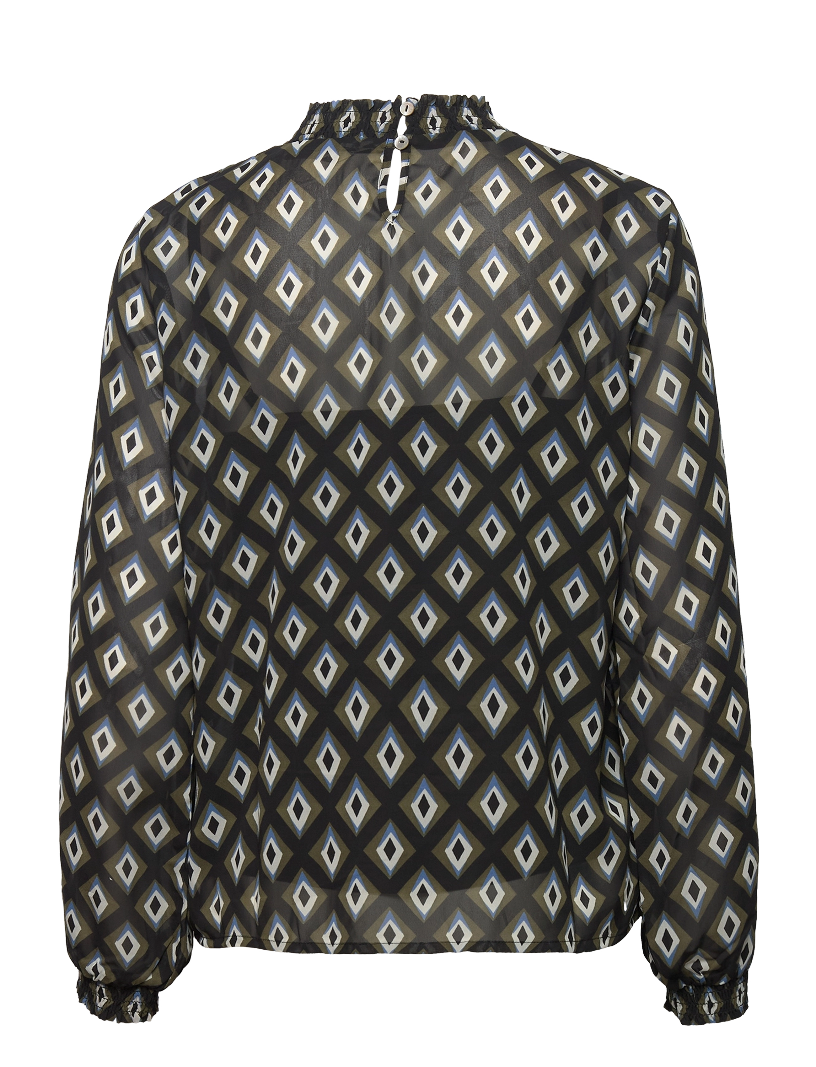 ONLY - ONLSTAR L/S SMOCK TOP PTM - langärmlige blusen - black - 1