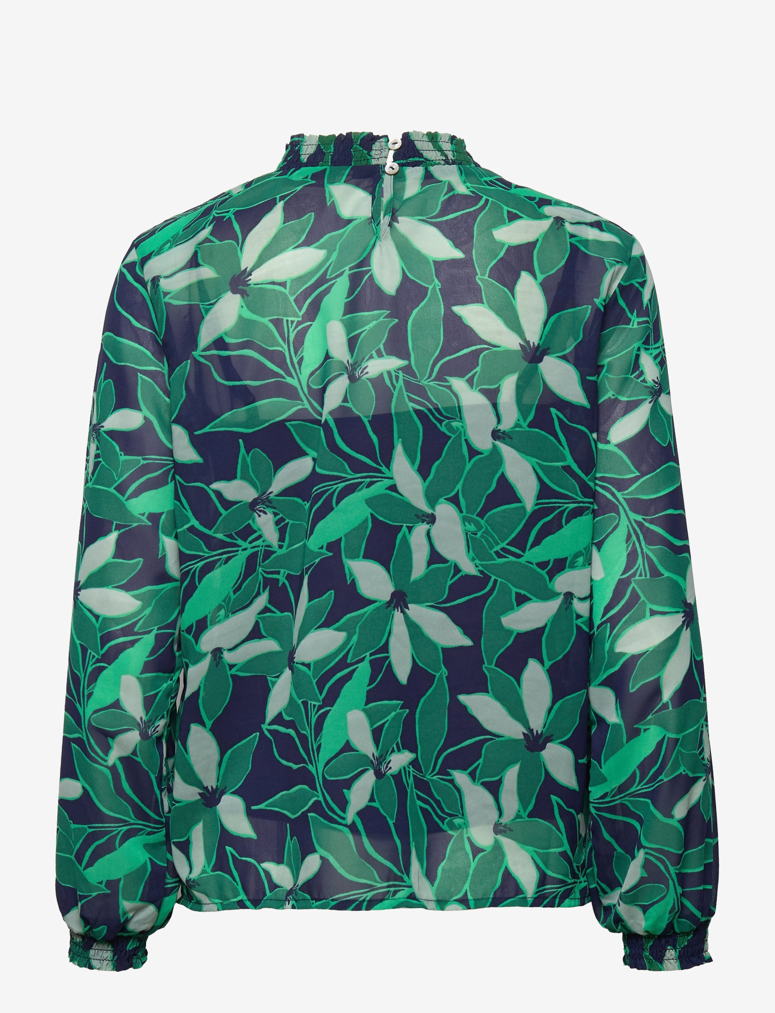 ONLY - ONLSTAR L/S SMOCK TOP PTM - langærmede bluser - green - 1