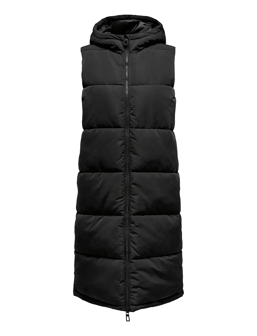 ONLY - ONLALINA LONG WAISTCOAT OTW NOOS - vestes de printemps - black - 1