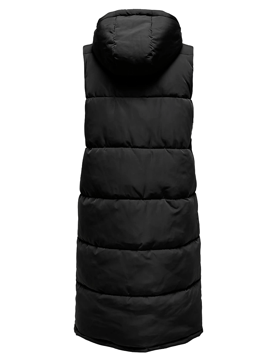ONLY - ONLALINA LONG WAISTCOAT OTW NOOS - vestes de printemps - black - 2