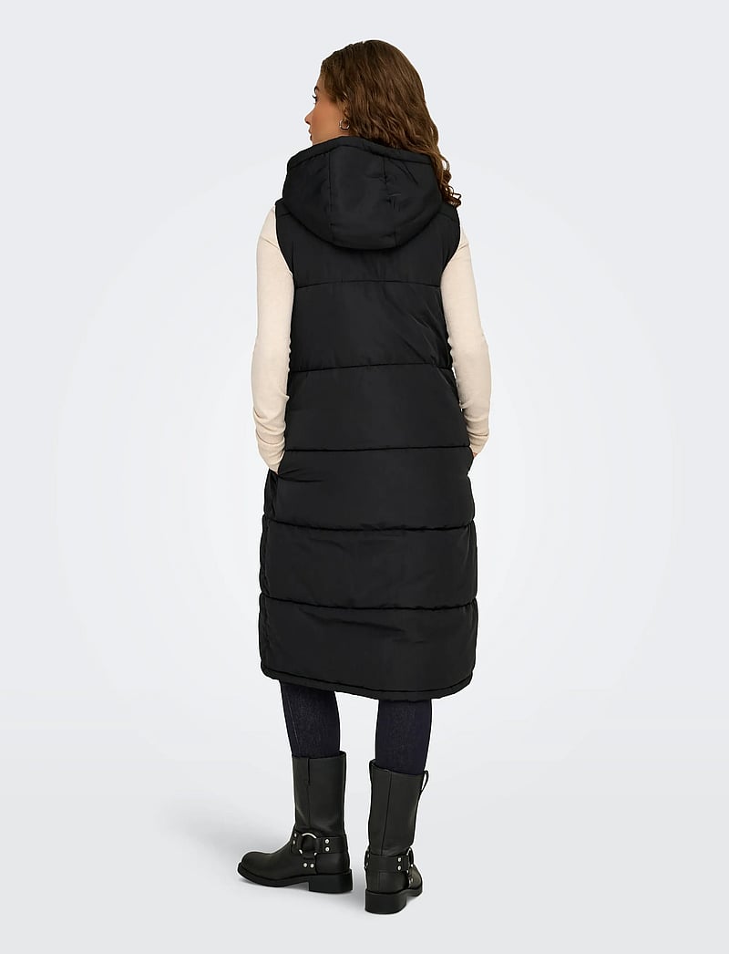 ONLY - ONLALINA LONG WAISTCOAT OTW NOOS - herbstjacken - black - 3