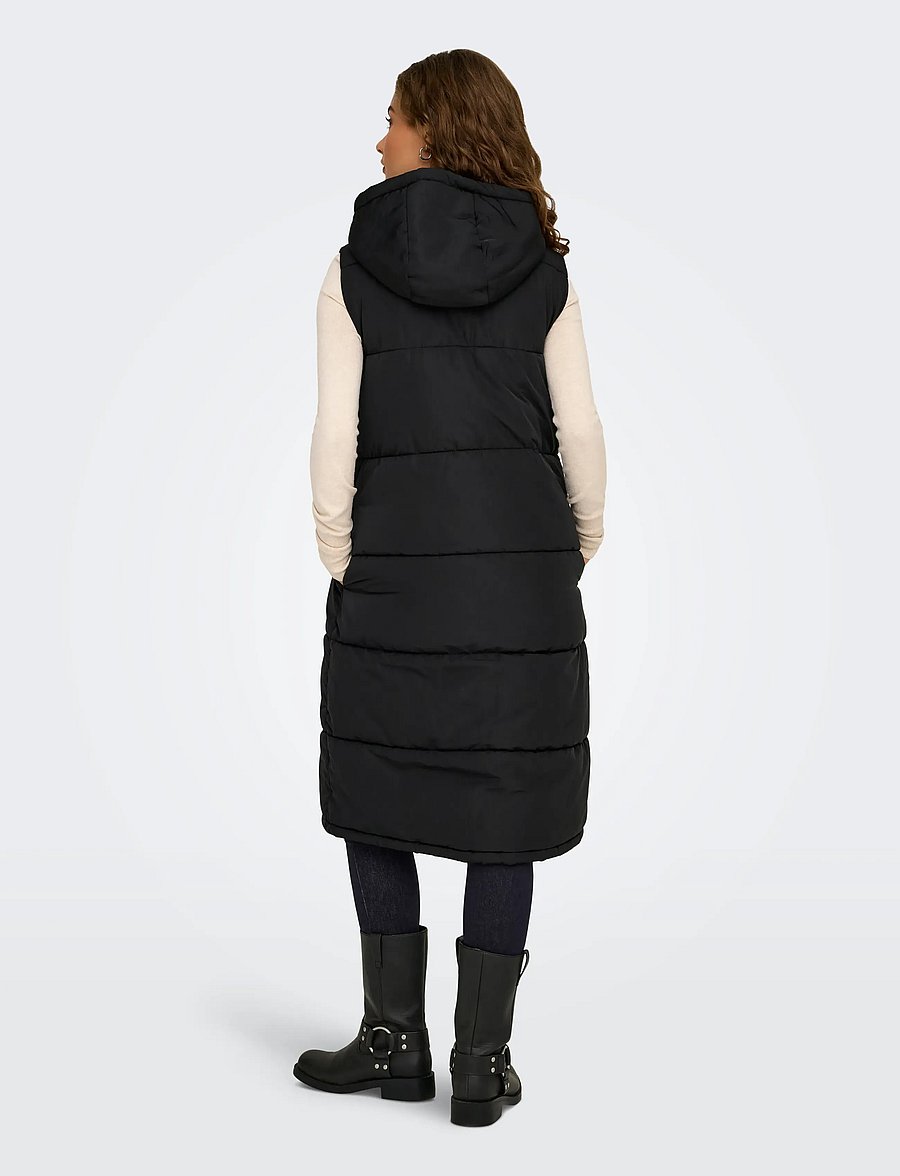 ONLY - ONLALINA LONG WAISTCOAT OTW NOOS - vestes de printemps - black - 3