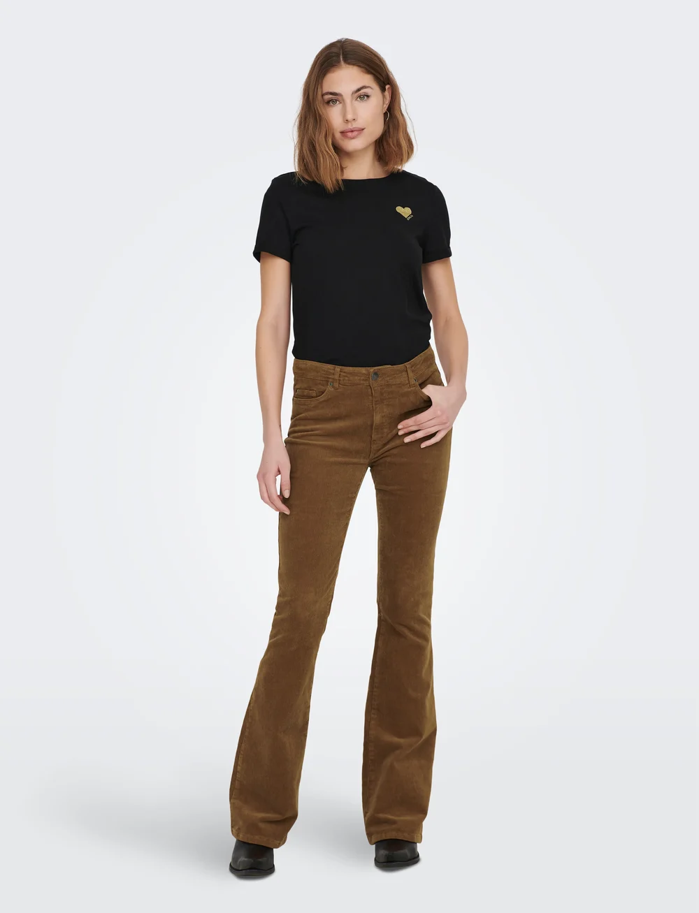 ONLY - ONLKITA LIFE S/S TOP NOOS - t-shirts - black - 4