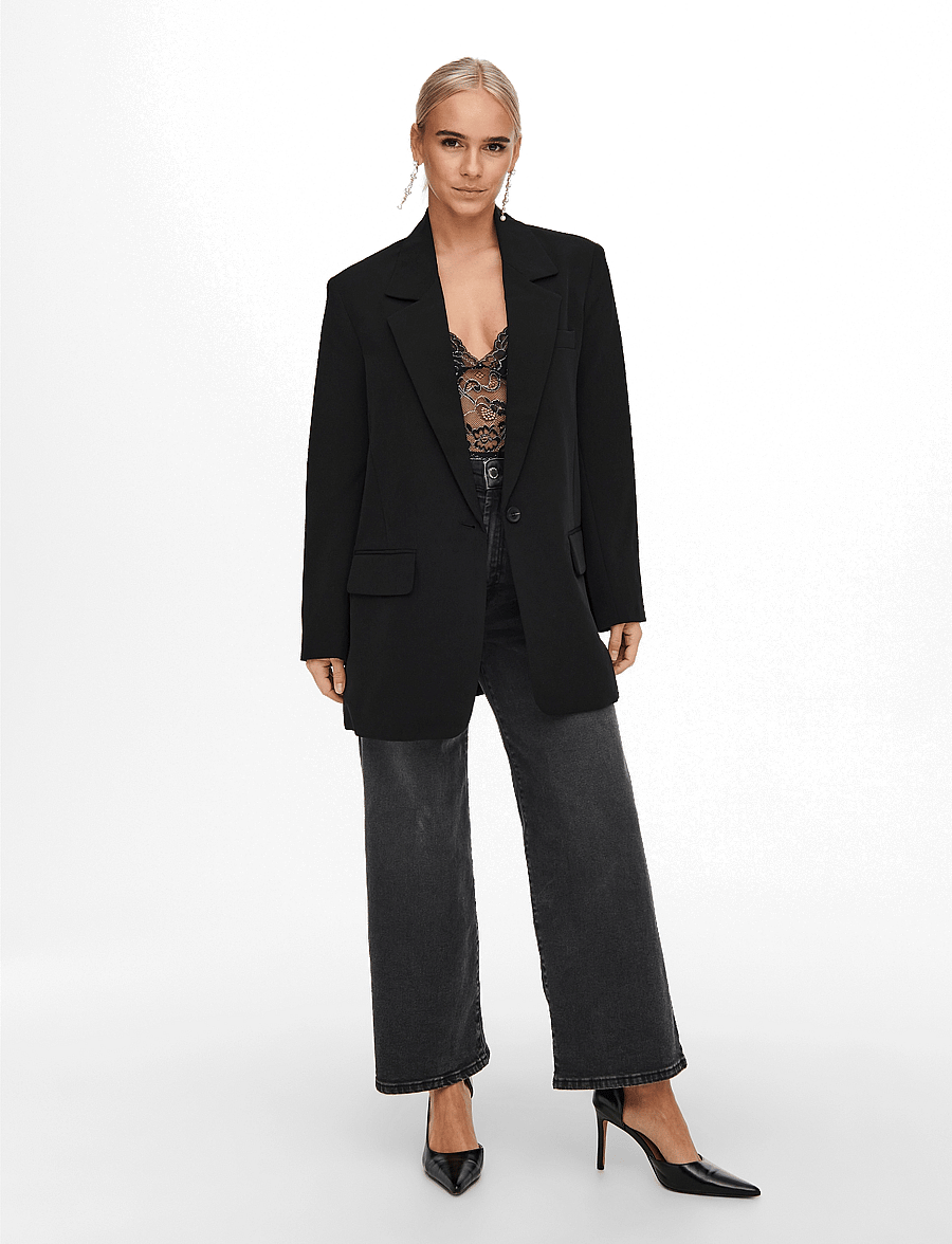 ONLY - ONLLANA-BERRY L/S OVS BLAZER TLR NOOS - black - 4