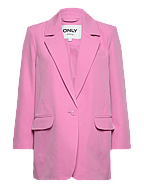 Blazer ONLY Donna In Similpelle - Colletto A Risvolto, Maniche Lunghe, Chiusura A Bottoni - Foto 6