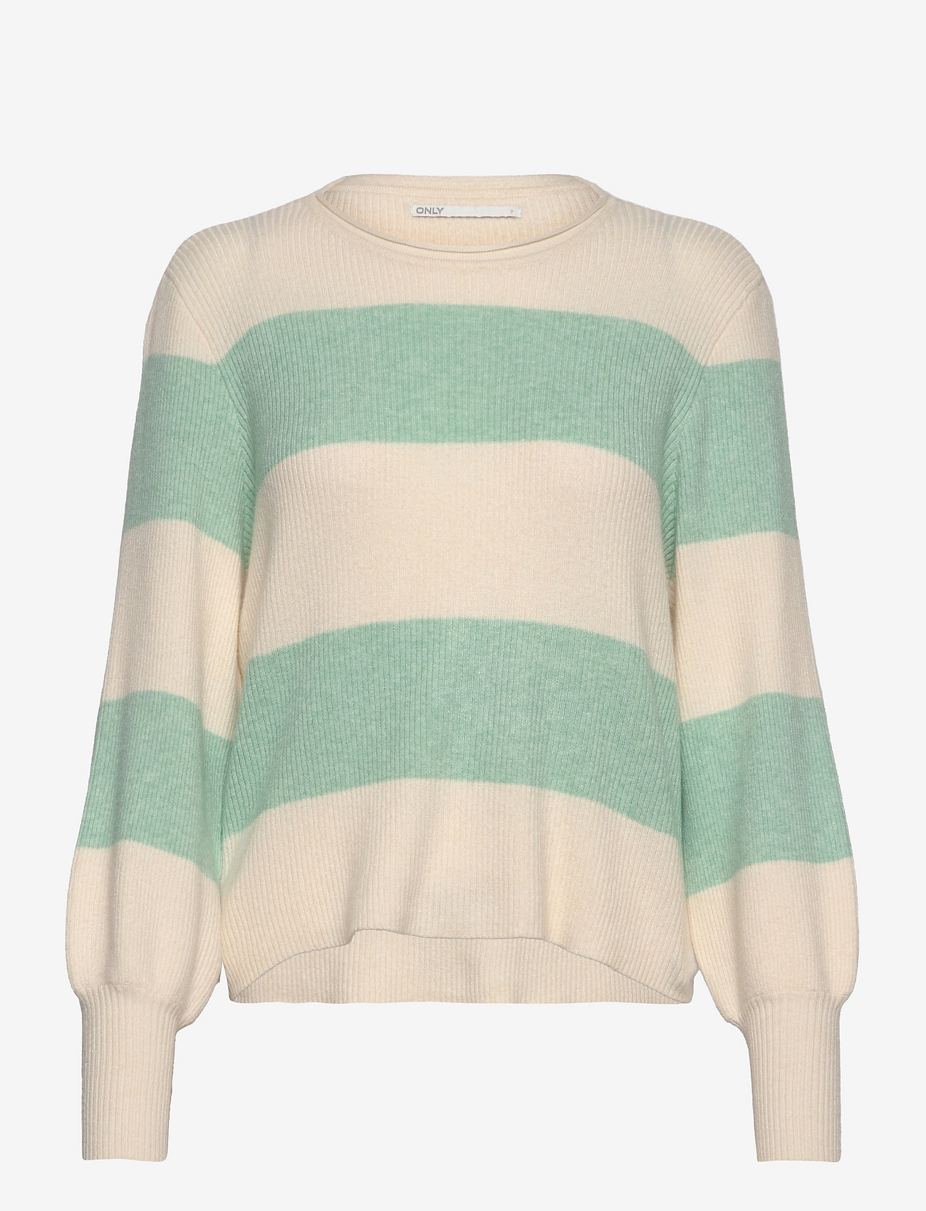 ONLY - ONLMALIA L/S STRIPE PULLOVER CC KNT - whitecap gray - 0