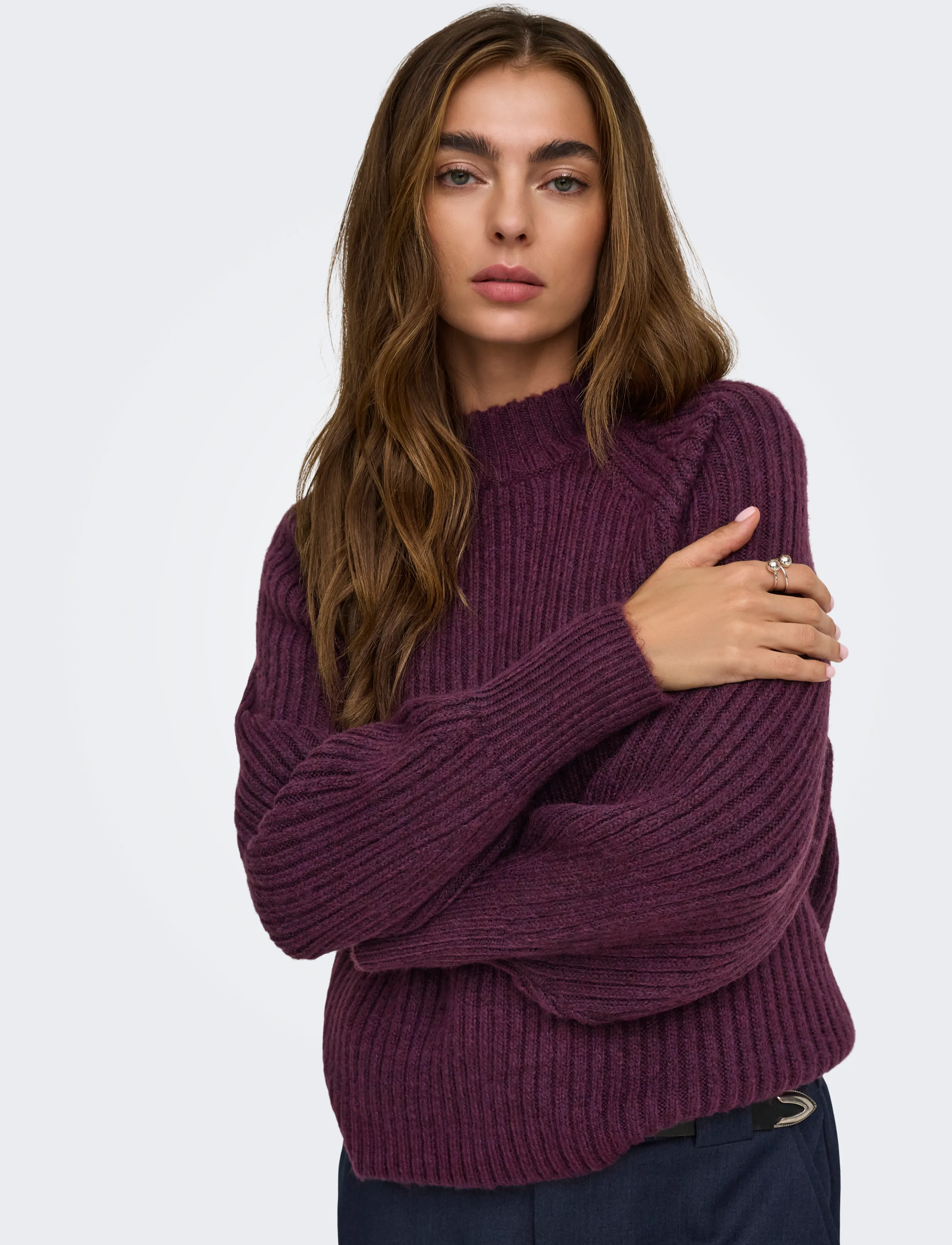 ONLY Onlkalibu L/S Pullover Knt Noos polotröjor dam – bild 6