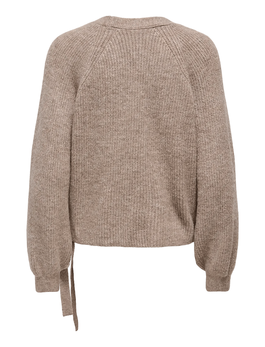 ONLY - ONLMIA L/S WRAP CARDIGAN KNT NOOS - kardiganai - silver mink - 1