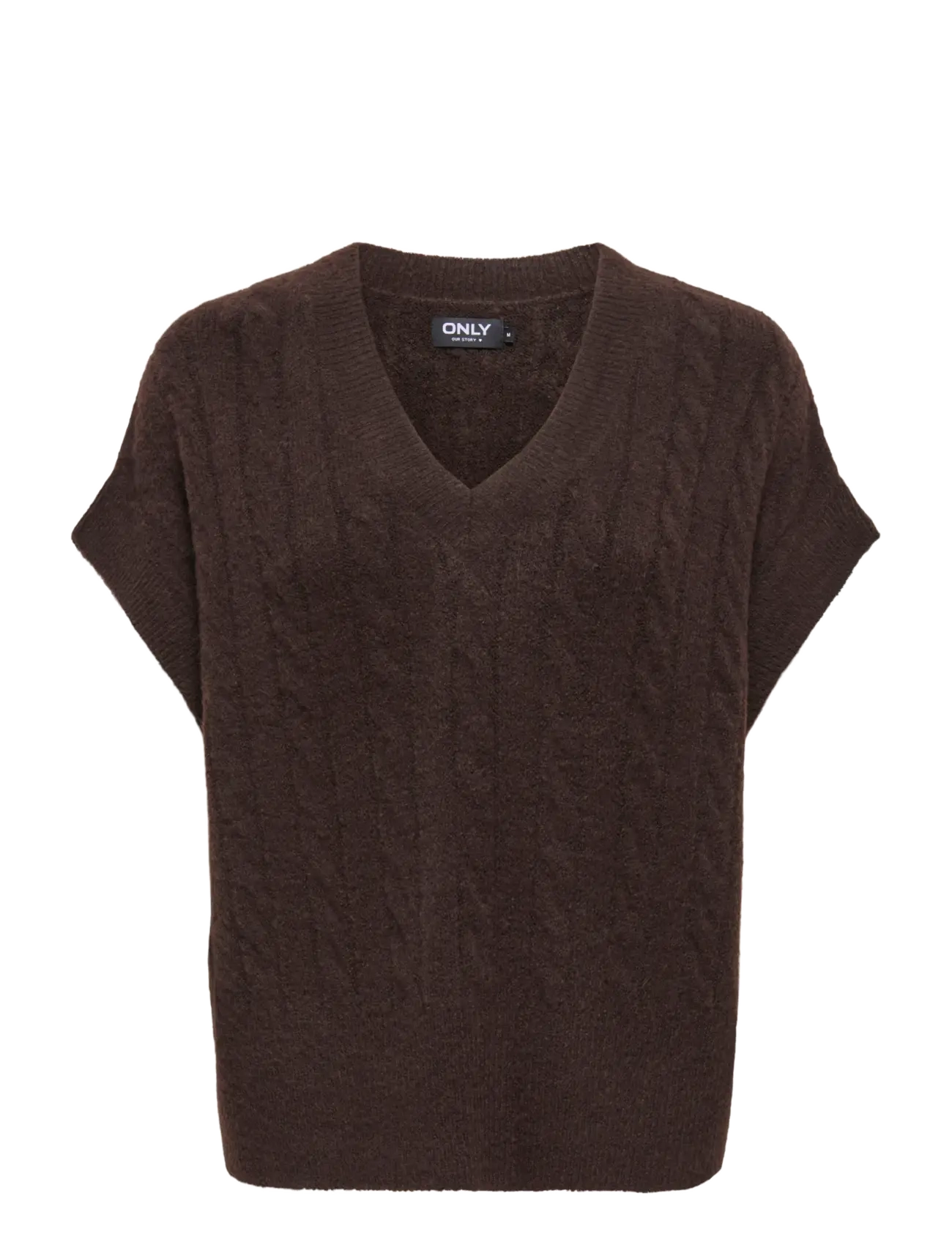 ONLY ONLMELODY VEST KNT NOOS - Noor - COFFEE BEAN / brown