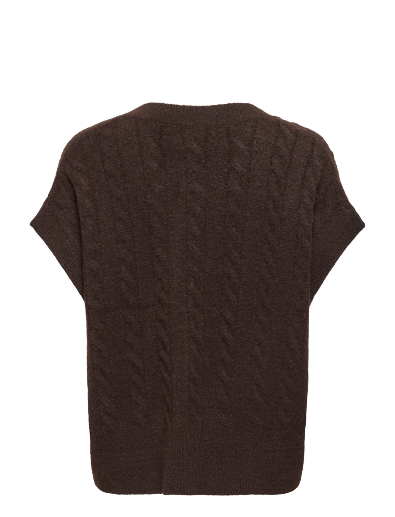 ONLY - ONLMELODY VEST KNT NOOS - coffee bean - 2