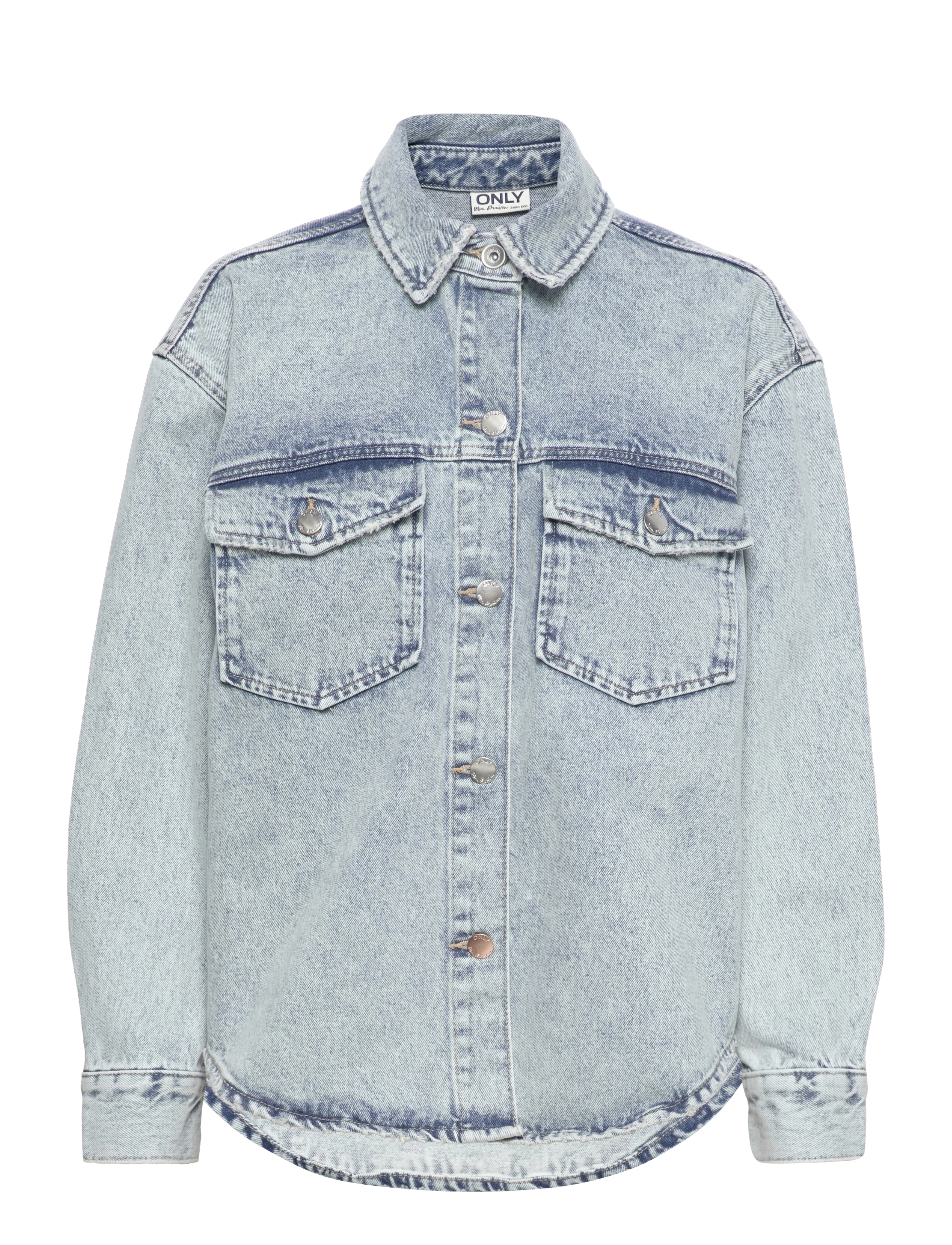 ONLEVER LIFE LS OVS DNM SHIRT ADD - LIGHT BLUE DENIM