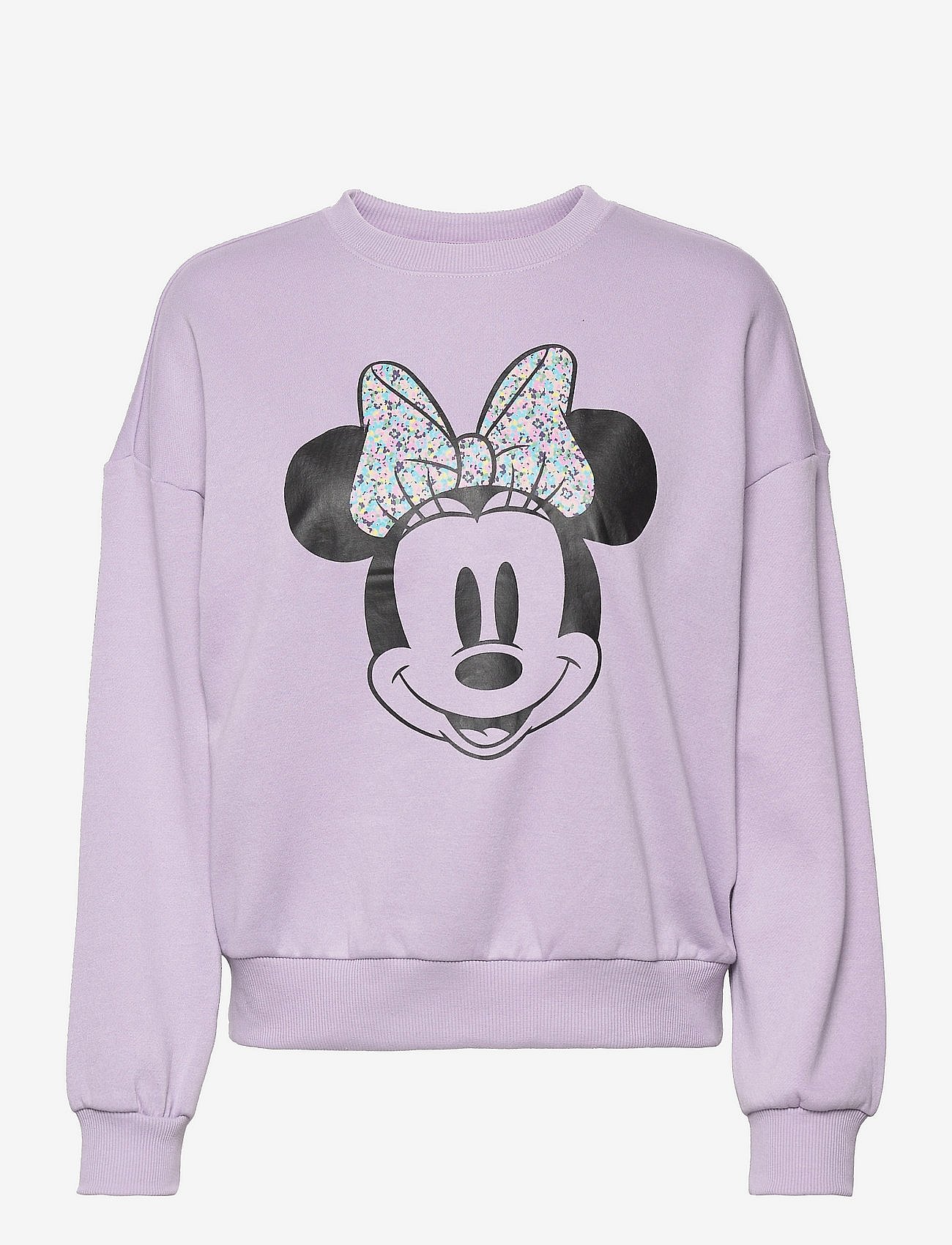 ONLDISNEY LIFE L/S MINNIE FLOWER BOX SWT - COSMIC SKY