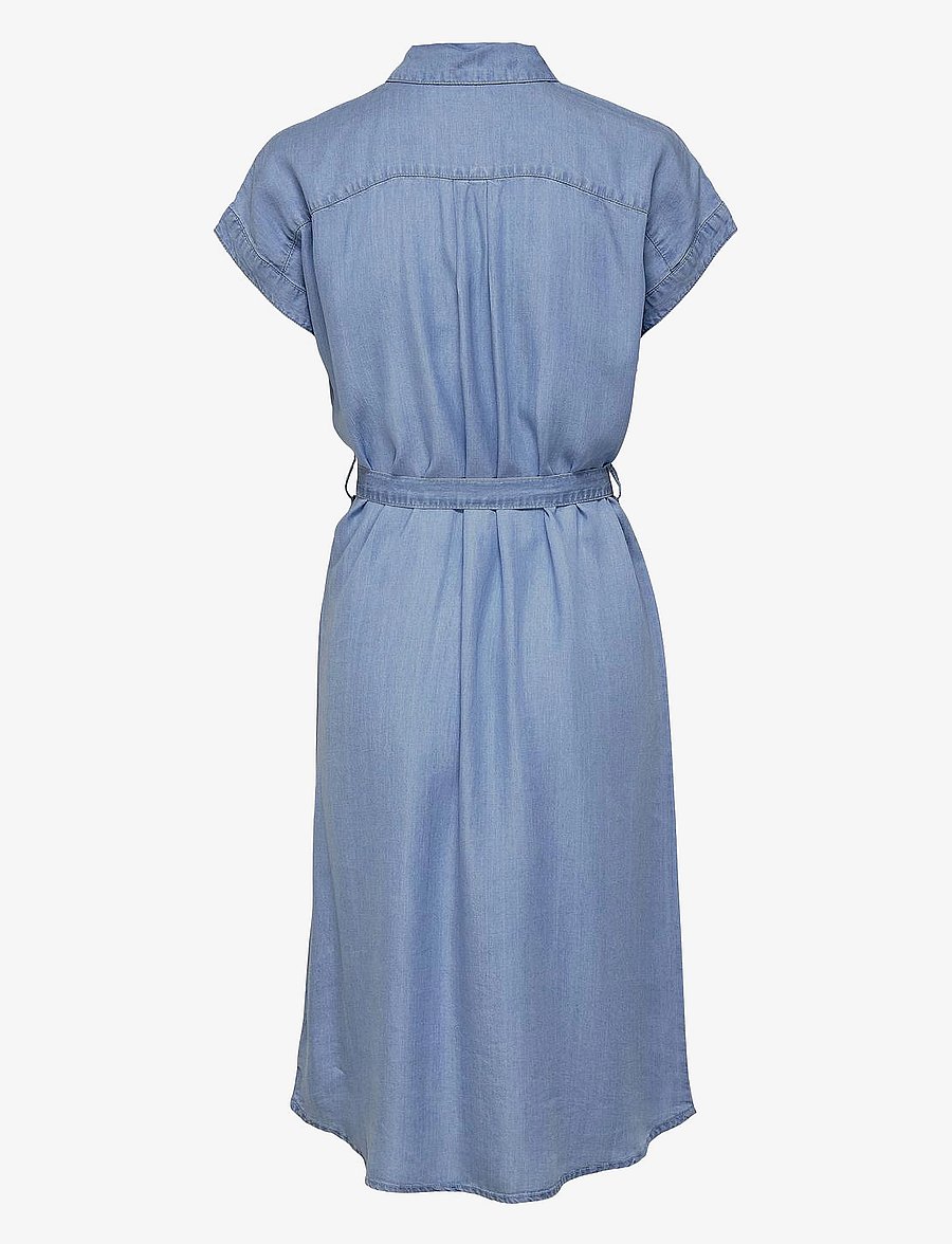 ONLY - ONLPEMA HANNOVER SS DNM SH DRESS QYTNOOS - robes chemises - medium blue denim - 2