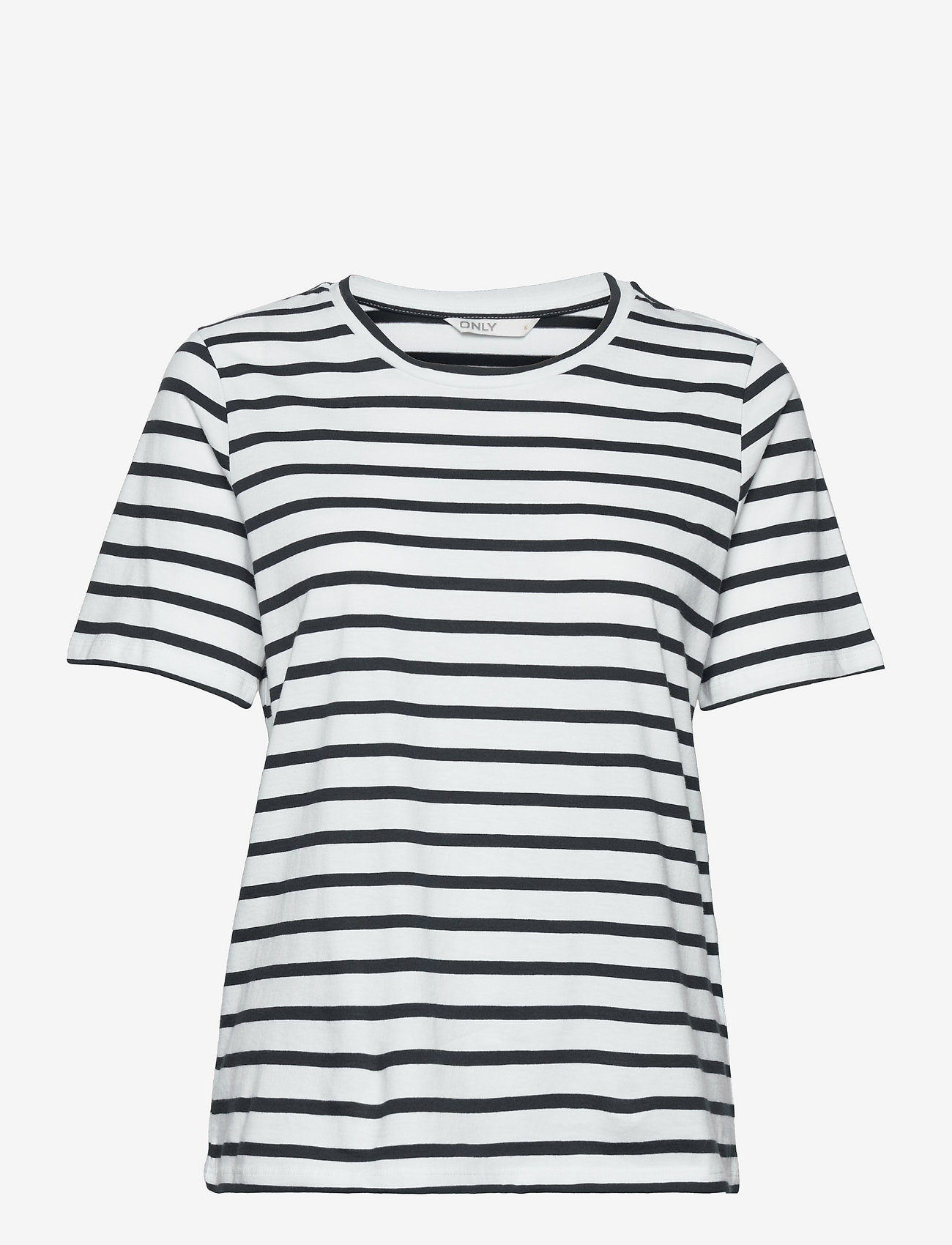 ONLY - ONLONLY LIFE S/S STRIPE TEE JRS - cloud dancer - 0
